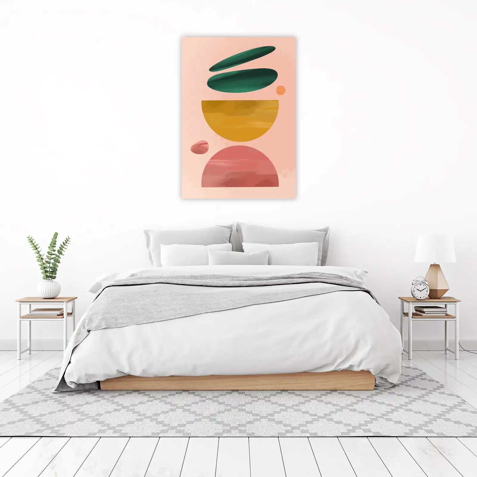 Abstract Mid-Century Geometric Wall Art