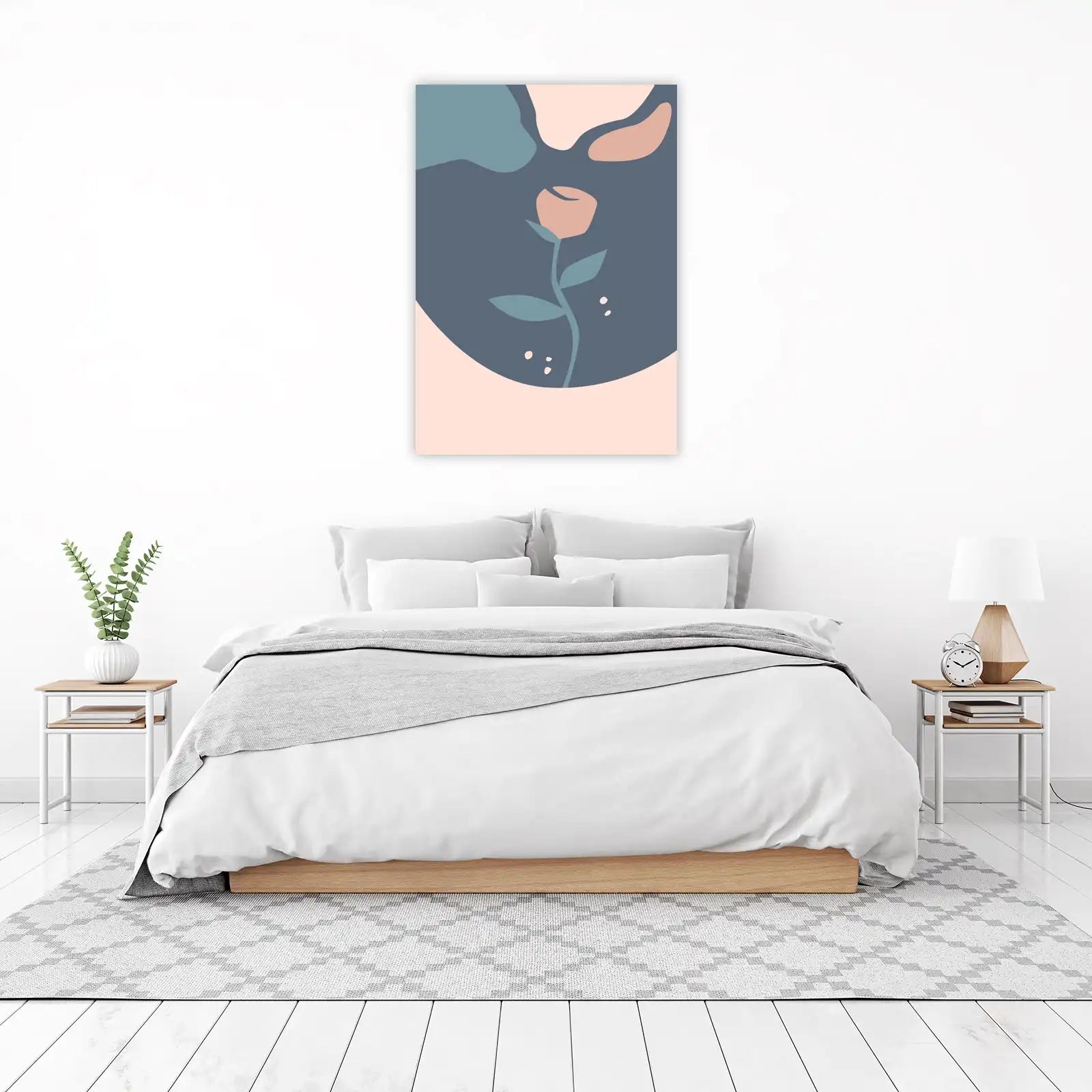 Abstract Rose Botanical Wall Art Wall Art