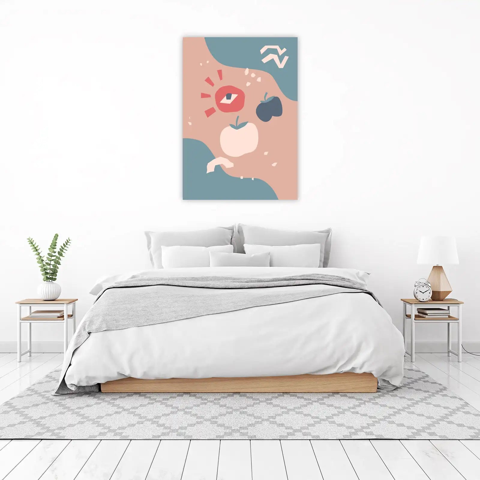 Abstract Eye & Fruit Wall Art