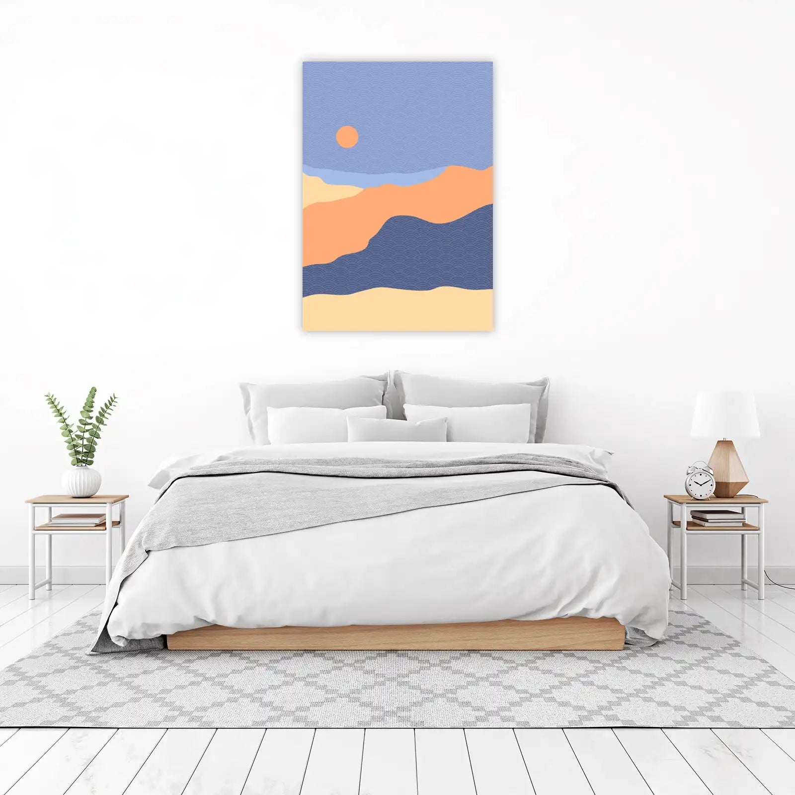 Abstract Sunset Landscape Wall Art