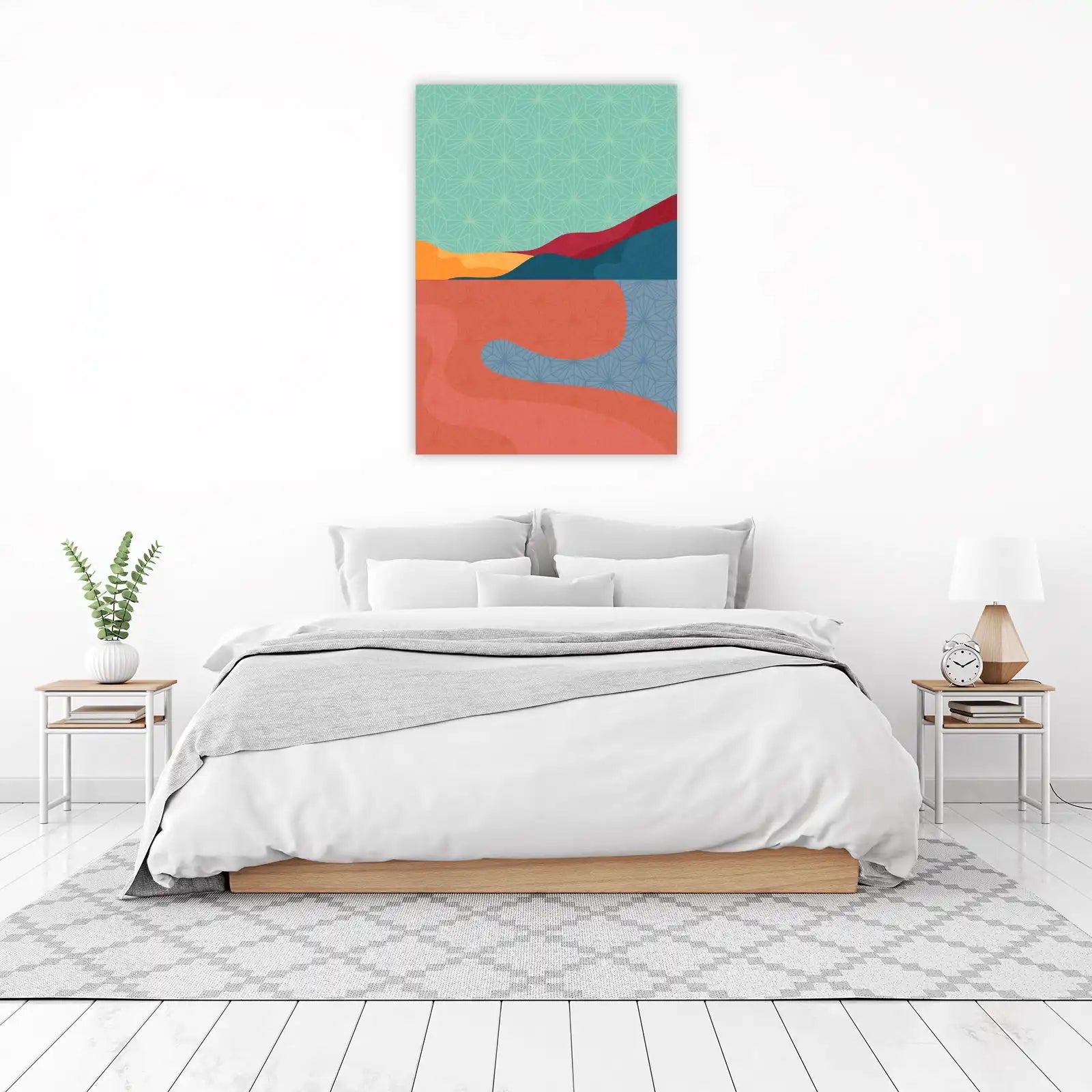Abstract Geometric Landscape Wall Art