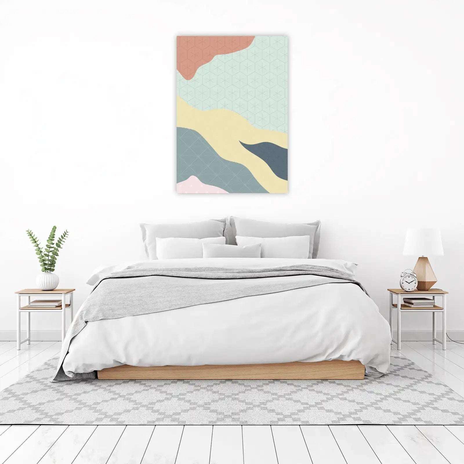 Abstract Organic Waves Wall Art