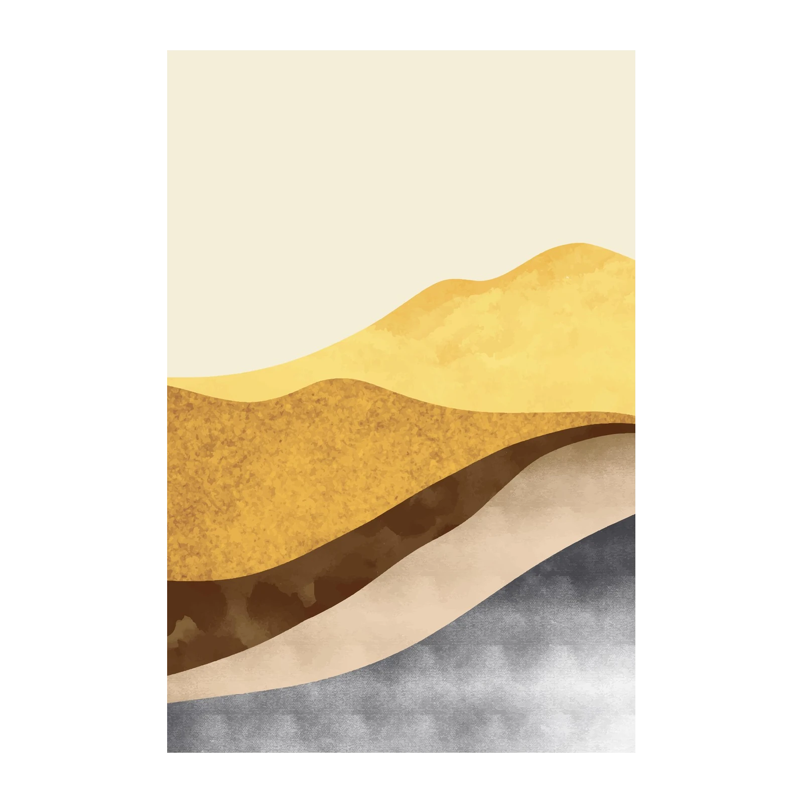 Abstract Desert Landscape Wall Art