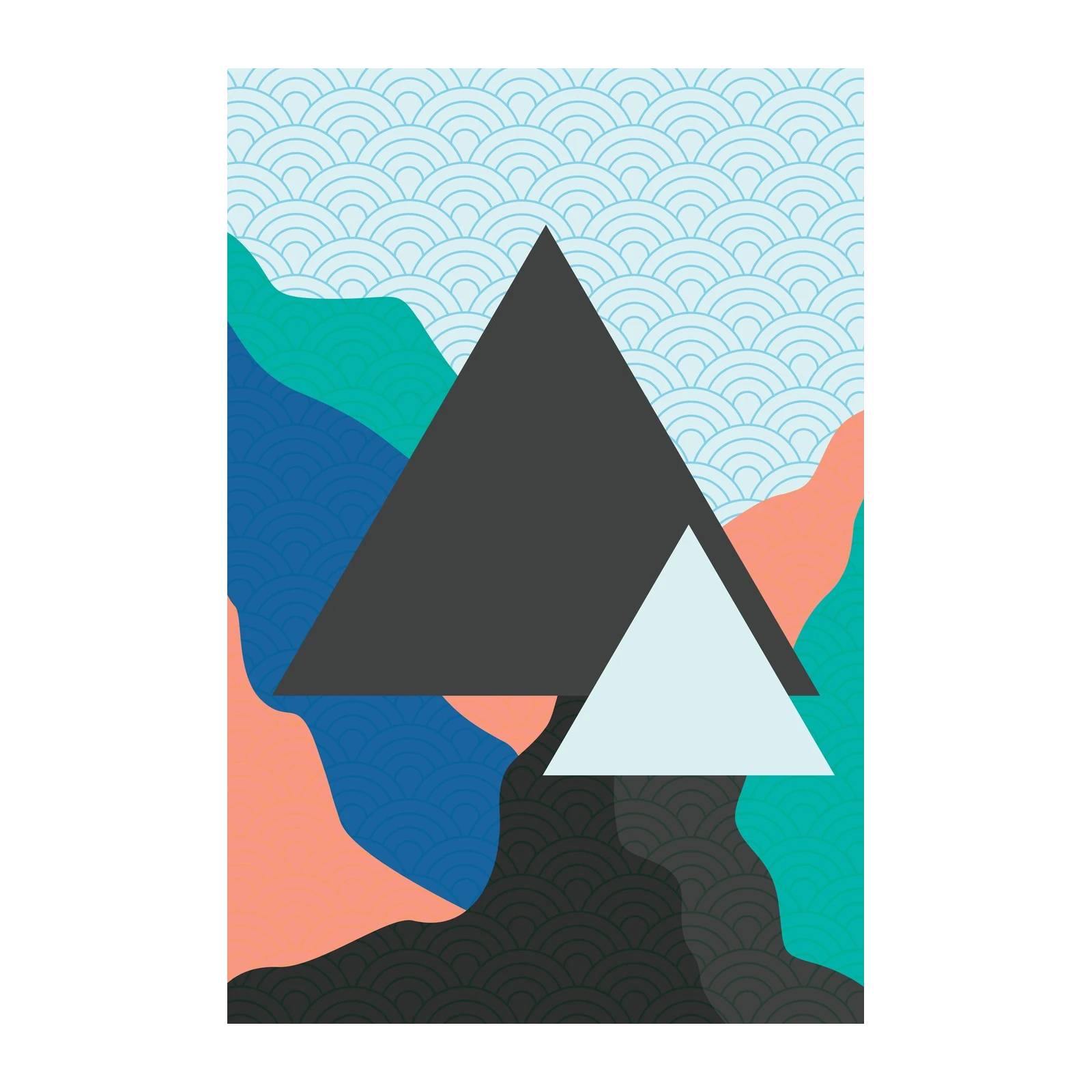 Abstract Mountain Geo Wall Art