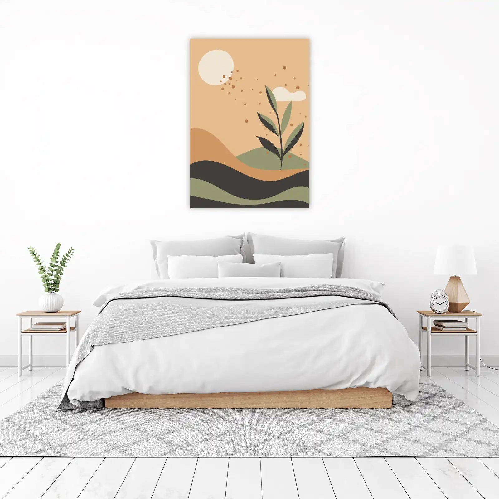 Bohemian Desert Landscape Wall Art