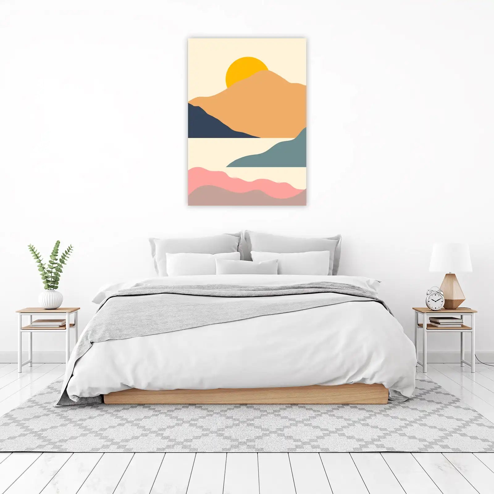 Abstract Mountain Landscape Wall Art