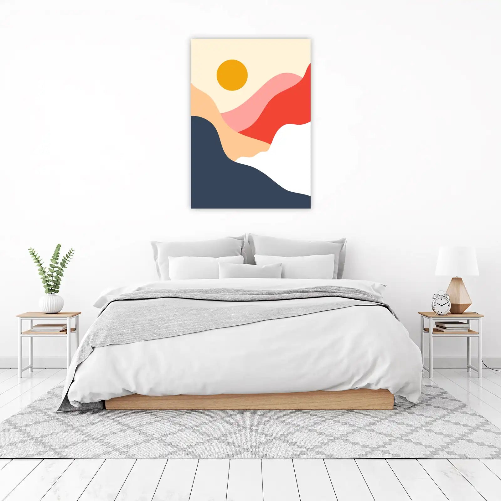 Abstract Sunset Landscape Wall Art
