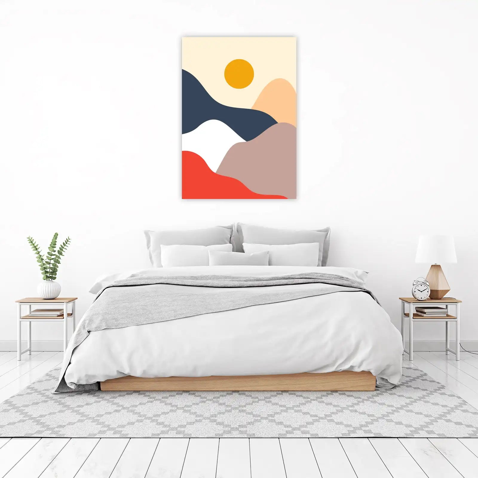 Abstract Landscape Sunset Wall Art