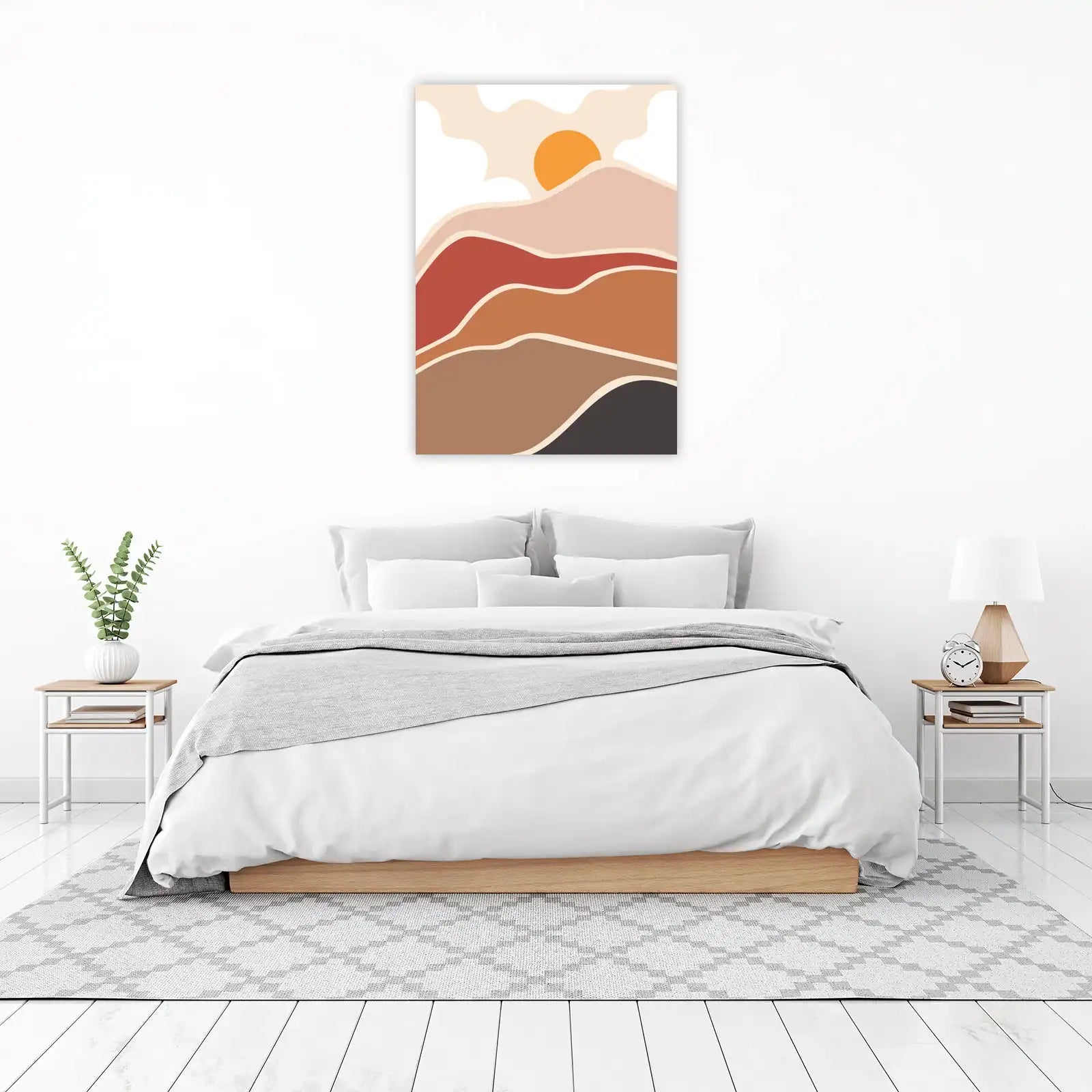 Boho Sunset Landscape Wall Art Wall Art