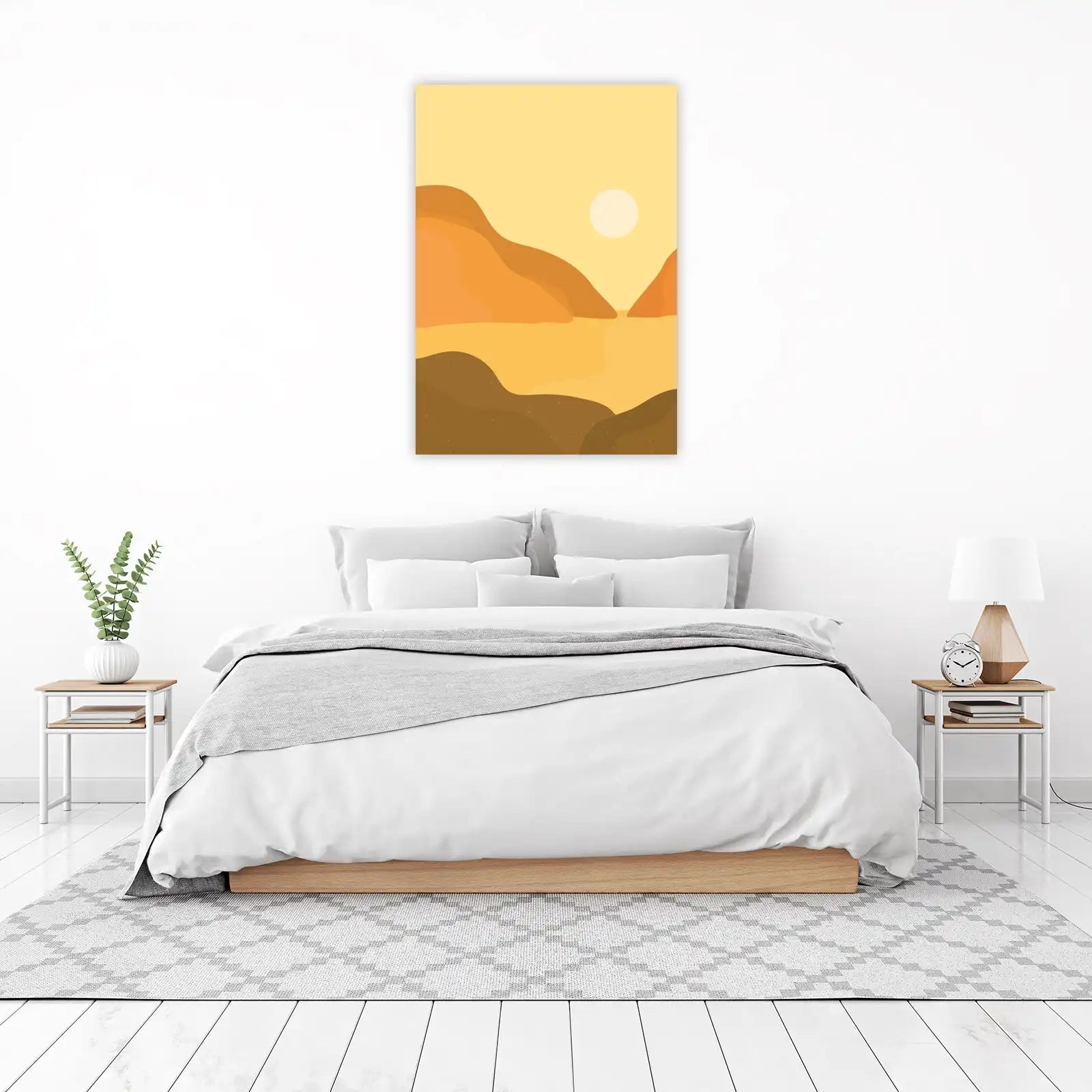 Abstract Desert Sunset Wall Art