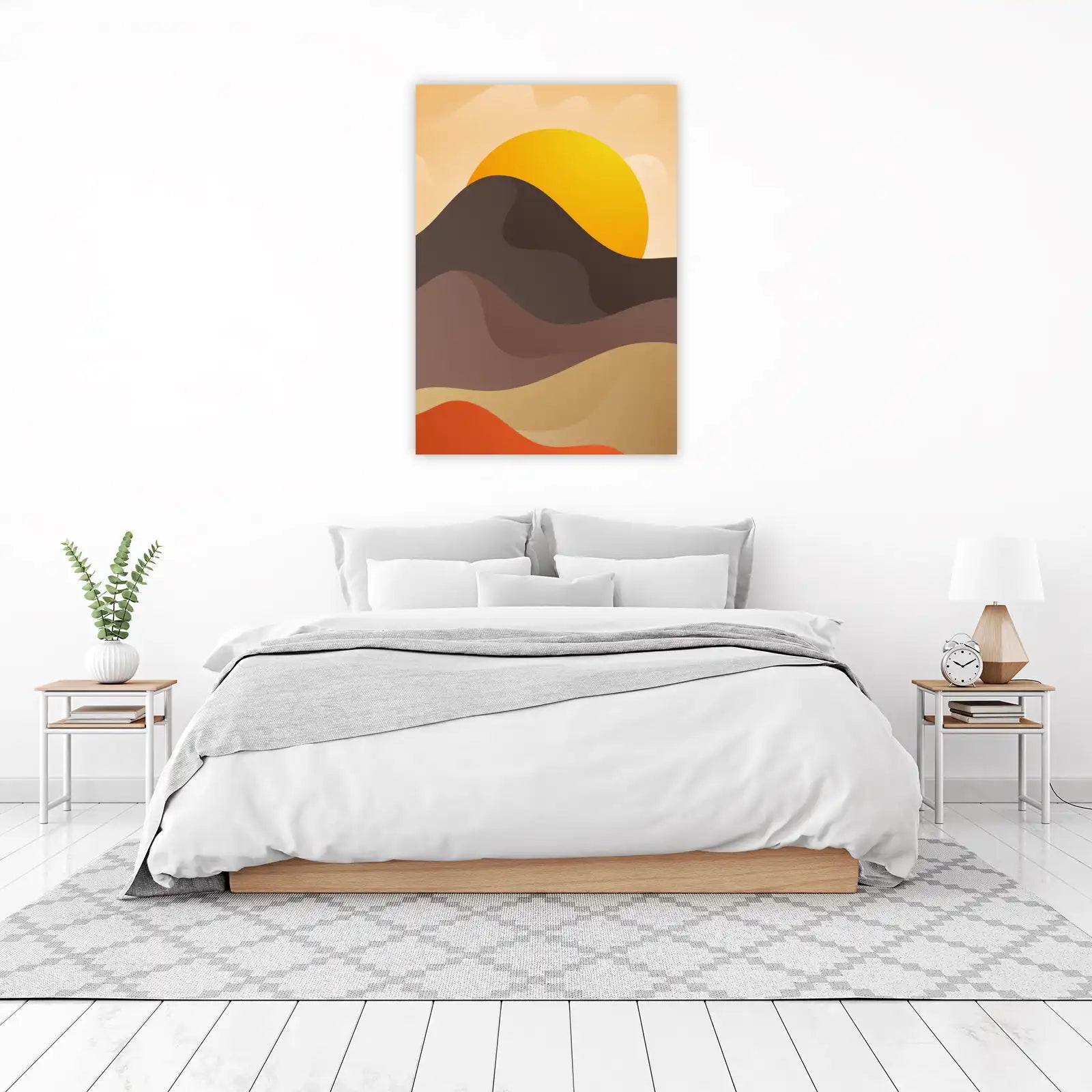 Abstract Desert Sunset Wall Art Wall Art