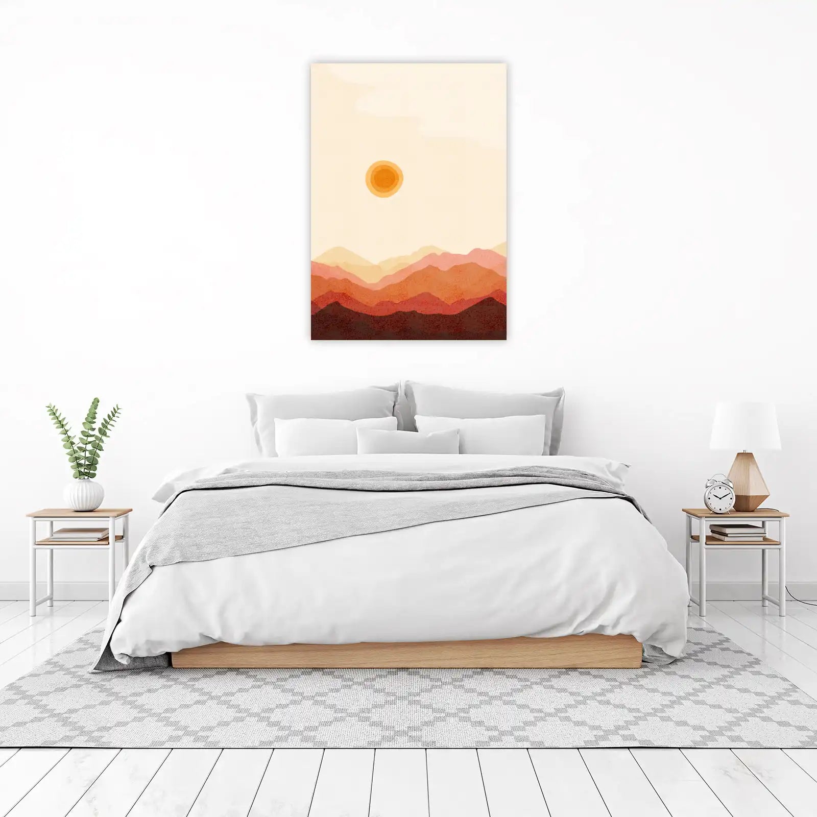 Desert Sunset Mountain Layers Wall Art