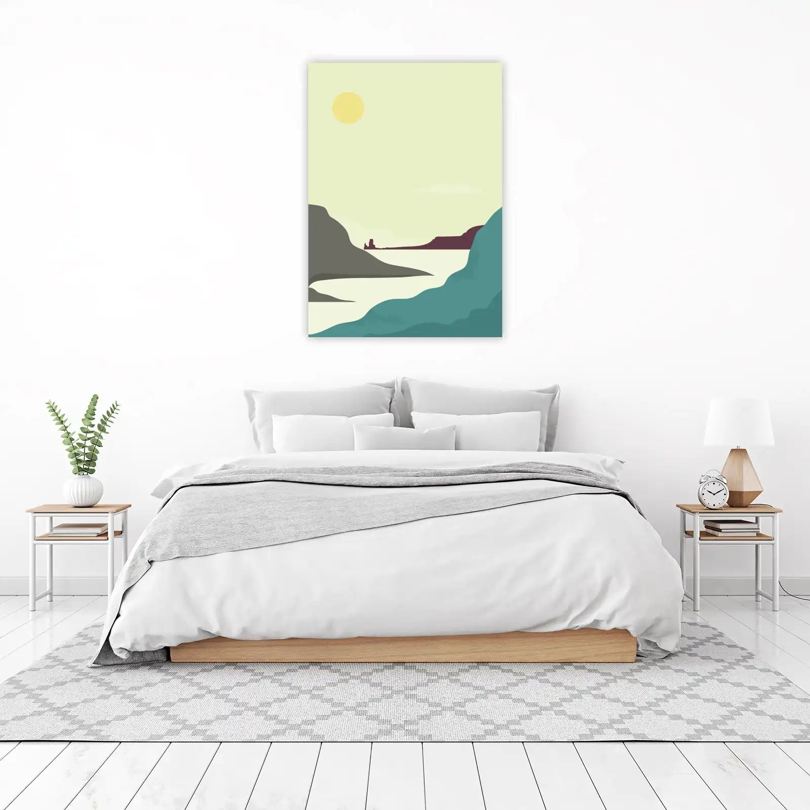 Minimalist Desert Landscape Wall Art