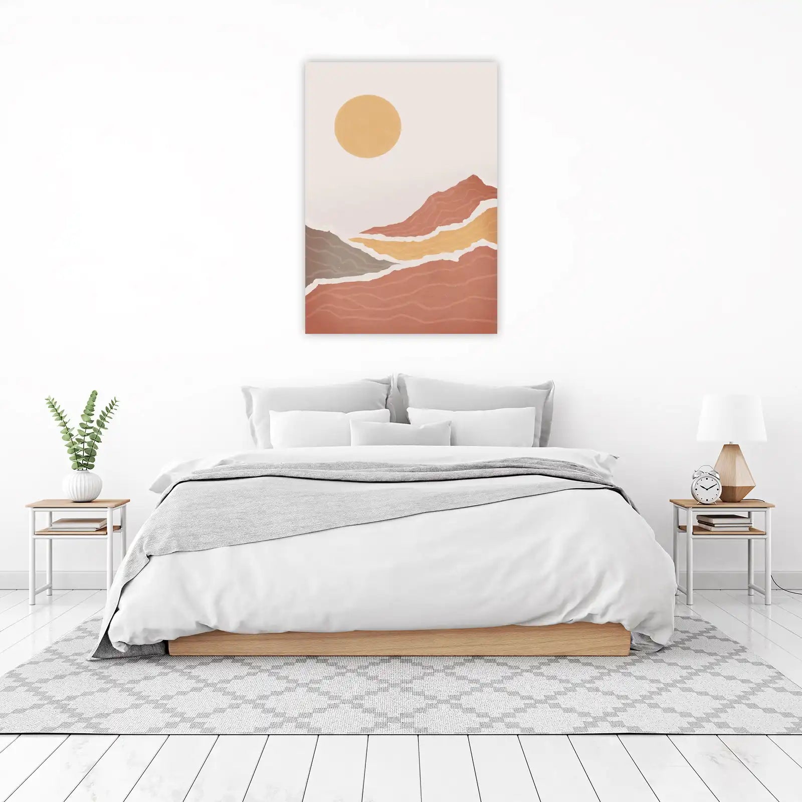 Bohemian Sunset Landscape Wall Art