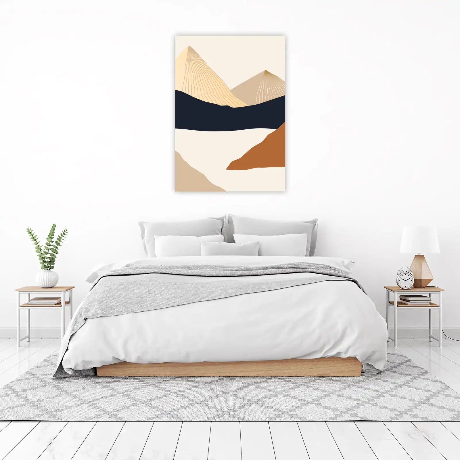 Minimalist Mountain Landscape Wall Art