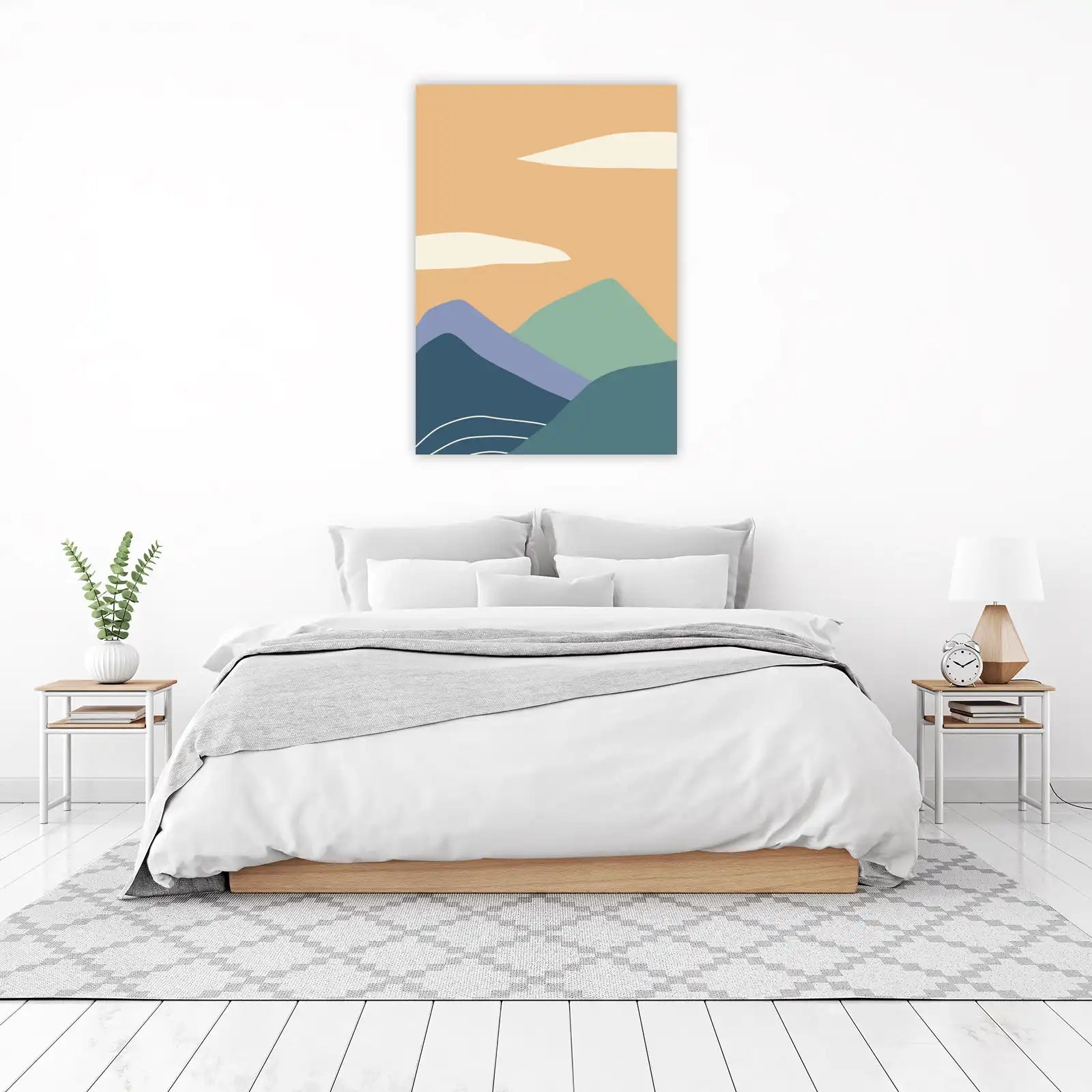 Abstract Mountain Landscape Wall Art