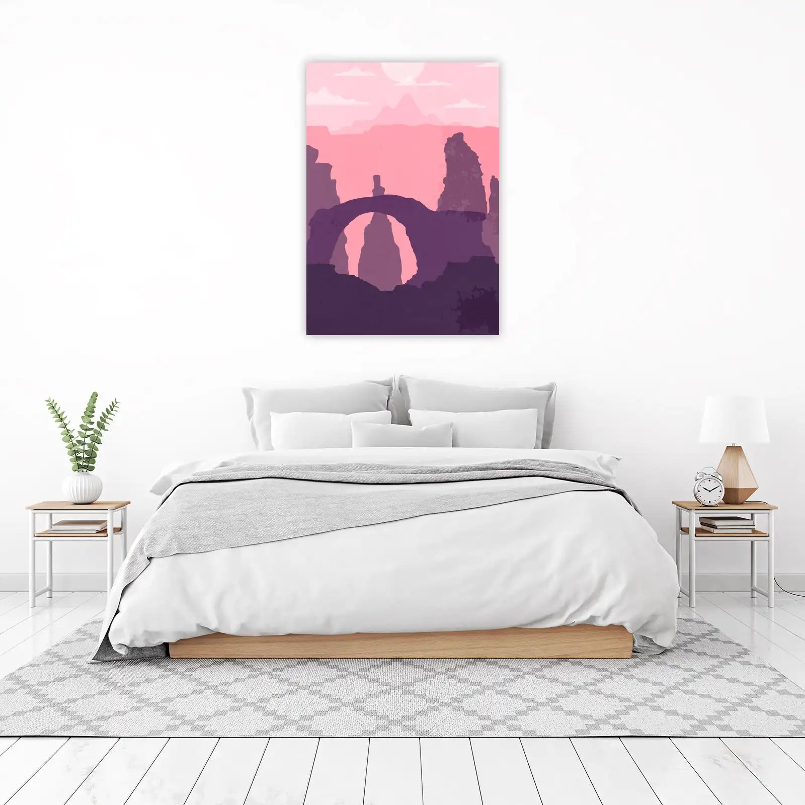 Misty Mountain Arch Landscape Wall Art