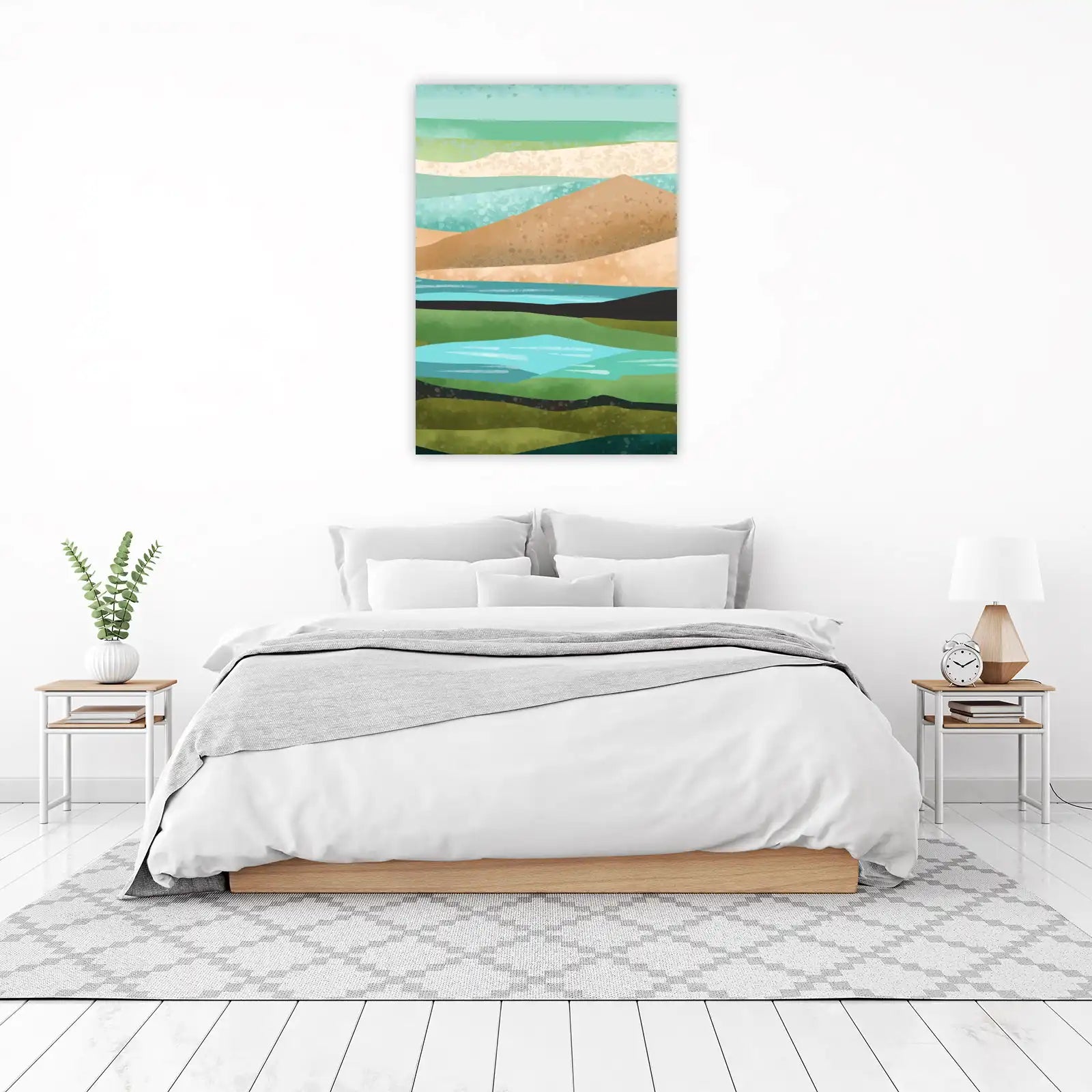 Serene Landscape Abstract Wall Art