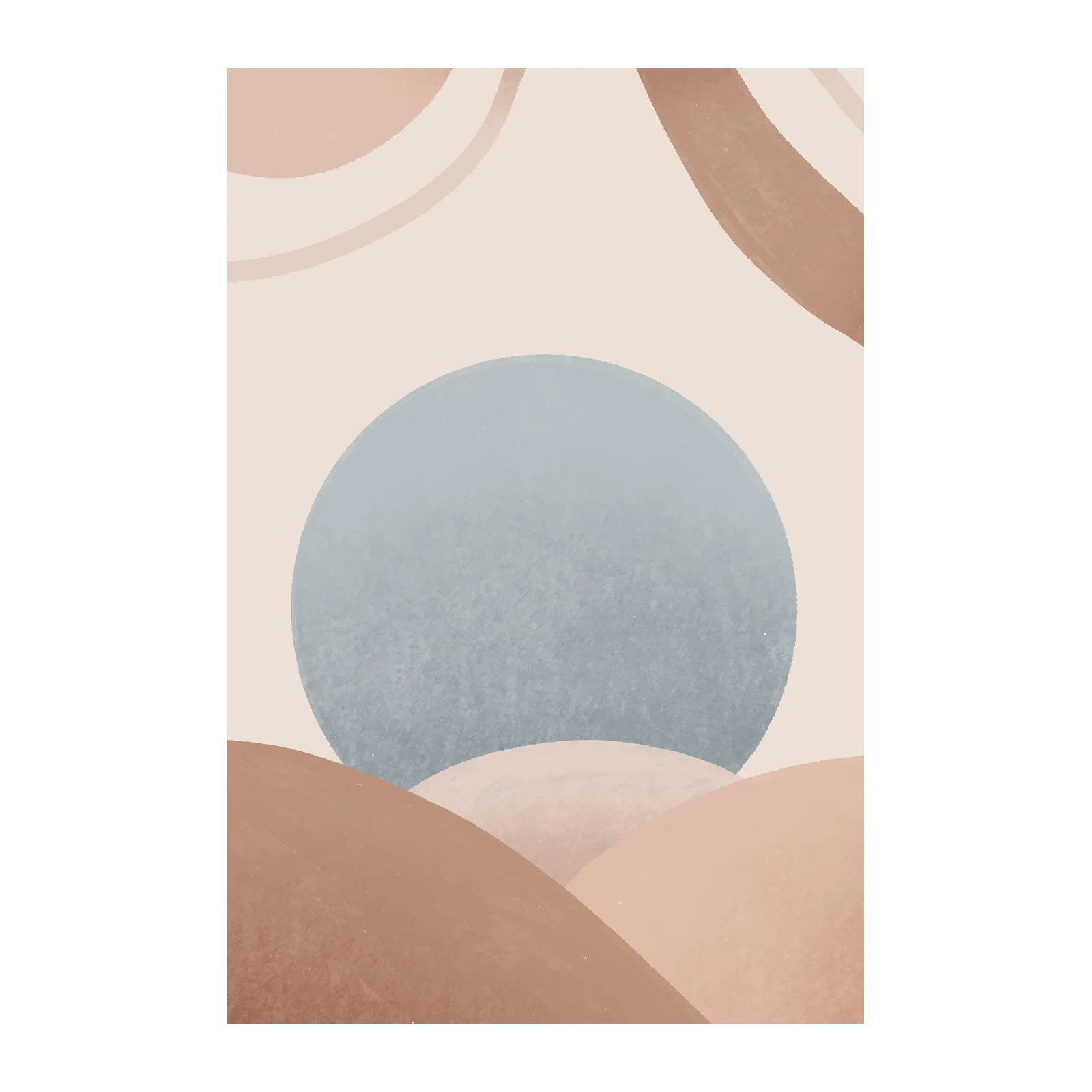 Serene Abstract Landscape Wall Art