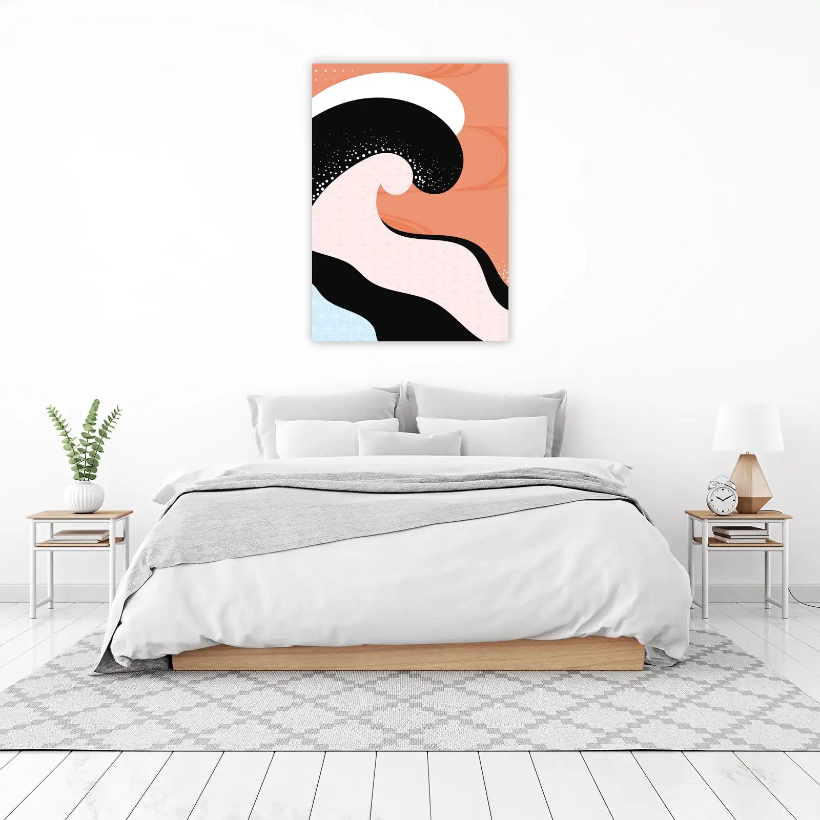 Modern Japanese Wave Wall Art