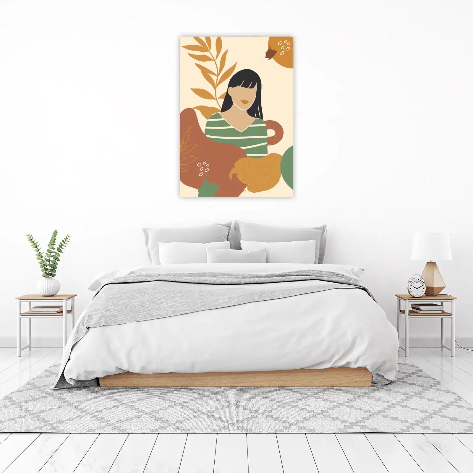 Bohemian Abstract Portrait Wall Art