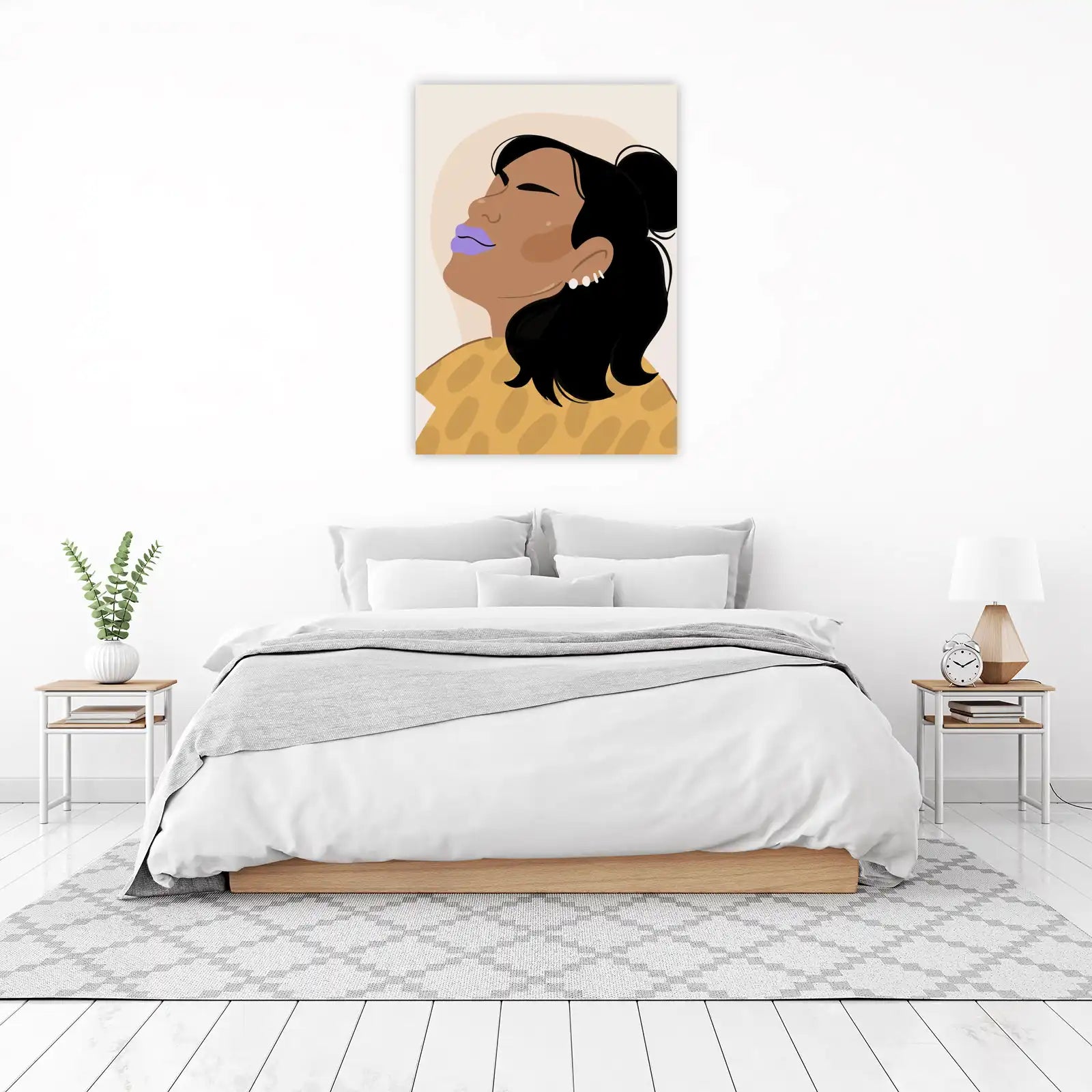 Modern Woman Serenity Abstract Wall Art