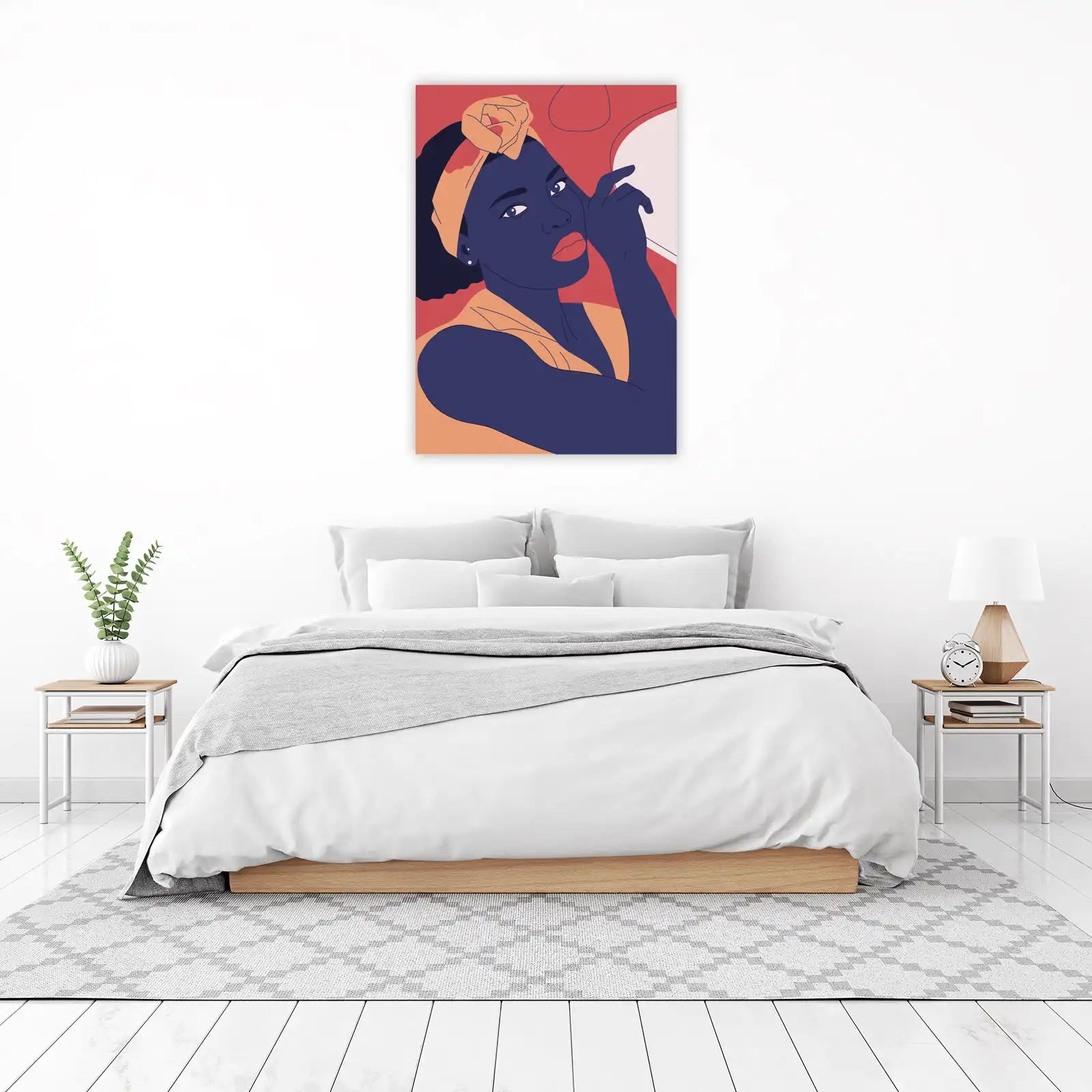 Bold Woman Portrait Abstract Wall Art
