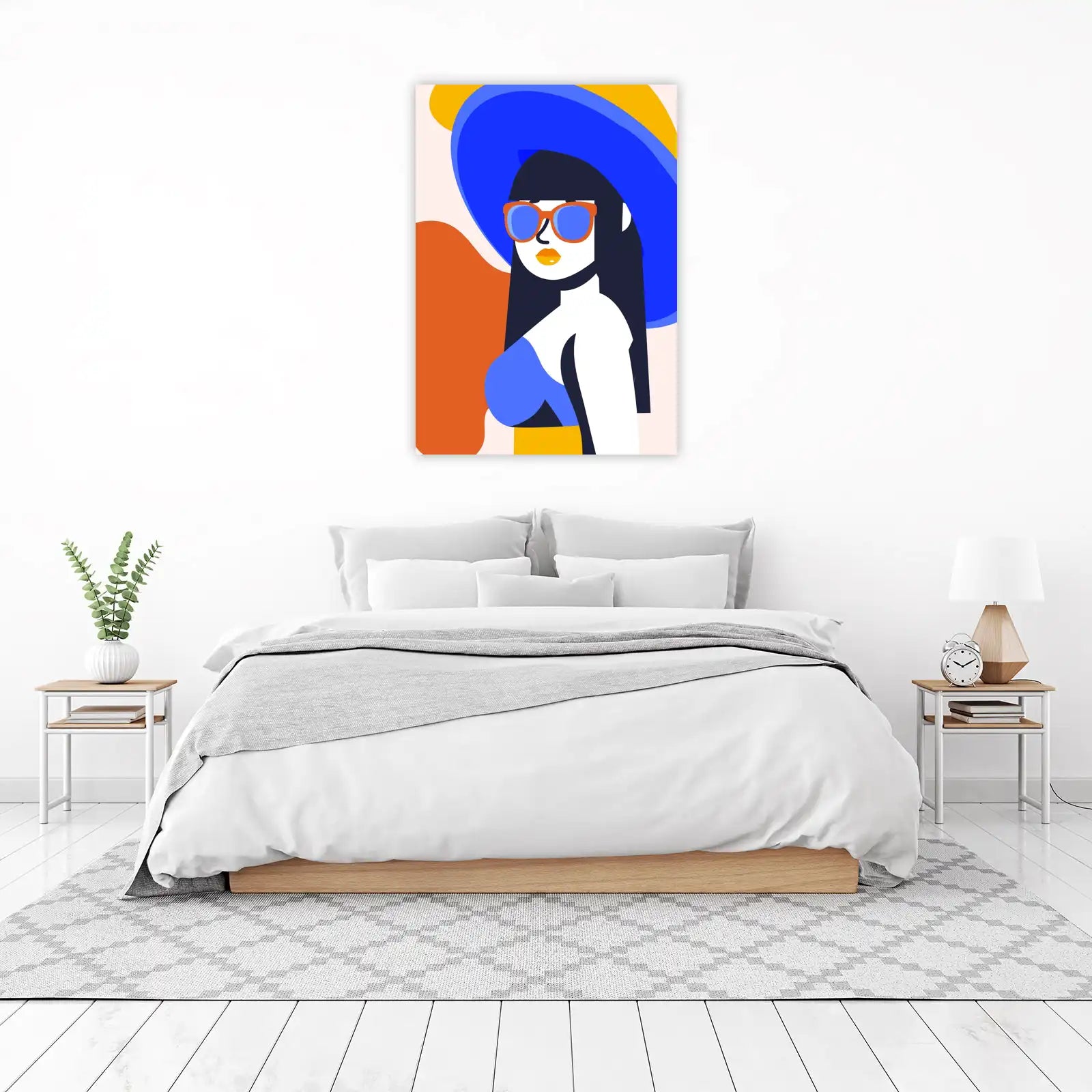 Chic Summer Vibes Woman Wall Art