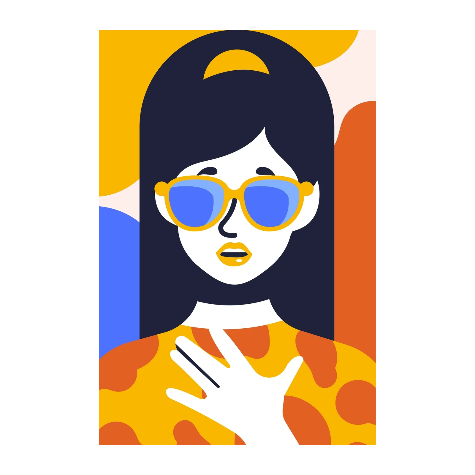 Vibrant Retro Pop Art Woman Wall Art