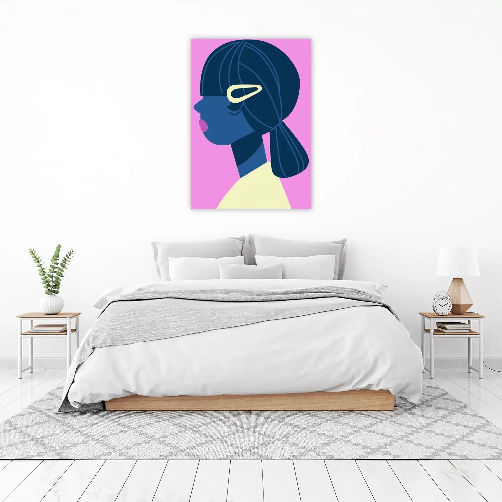 Chic Profile Portrait Wall Art