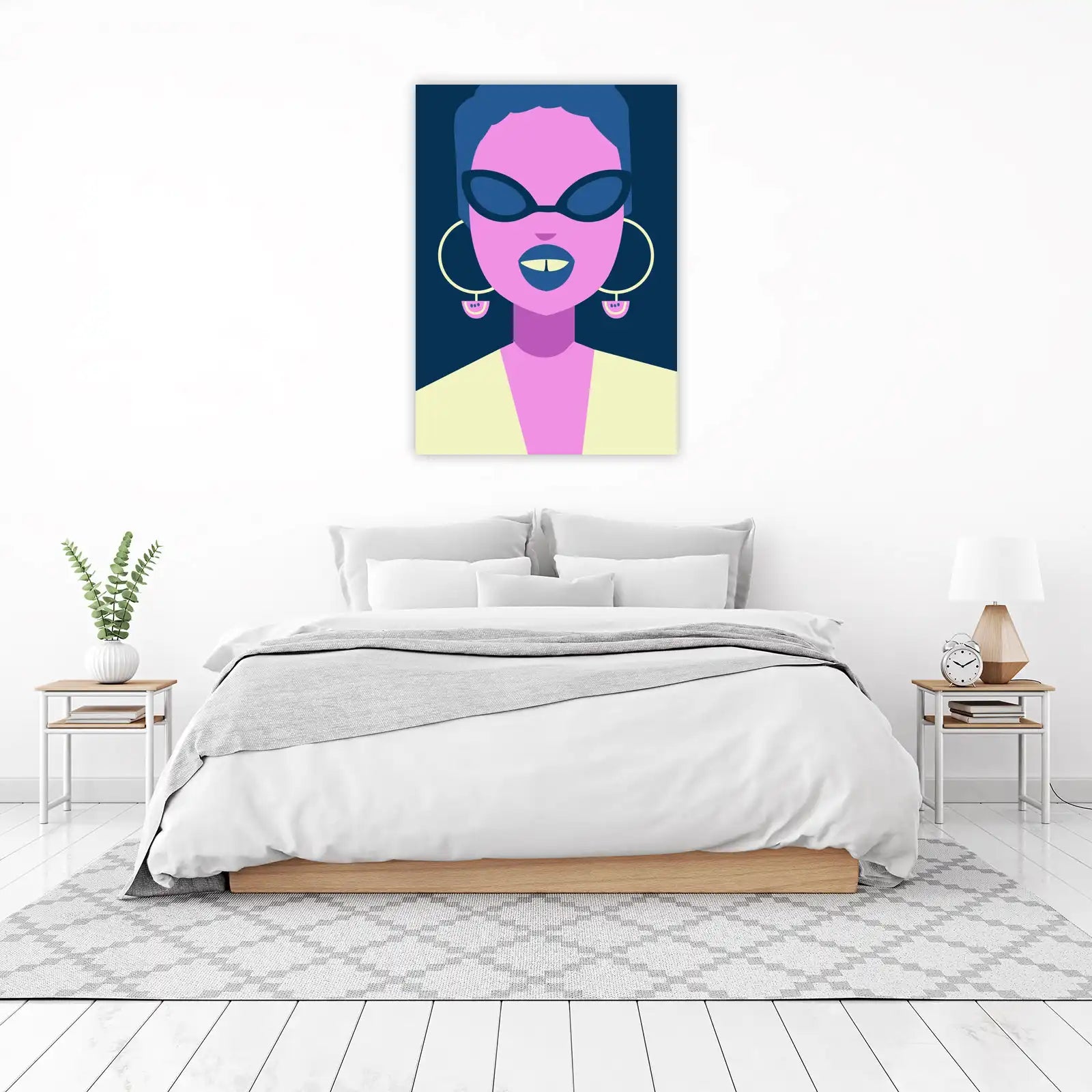 Bold Pop Art Woman Sunglasses Wall Art