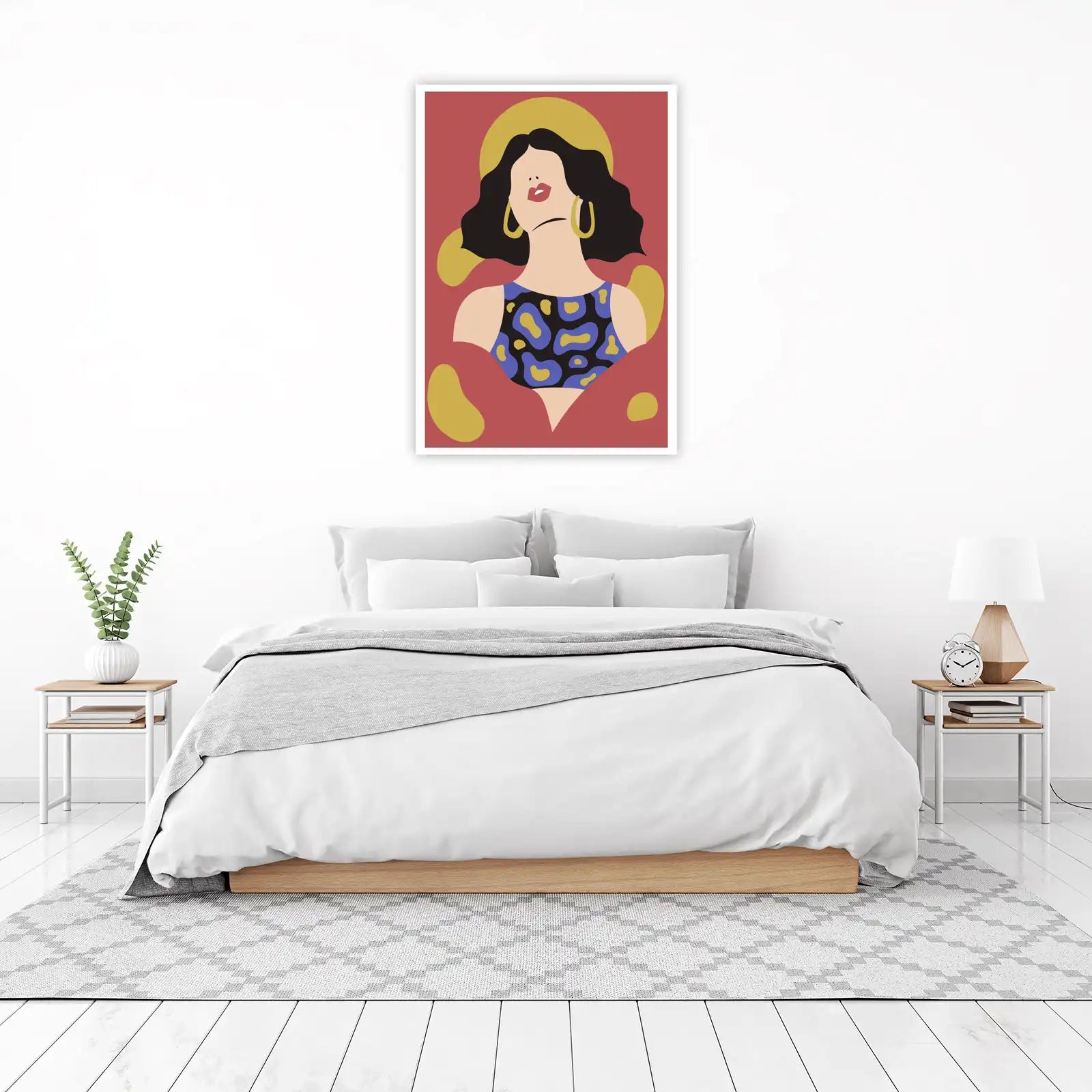Bold Abstract Portrait Wall Art