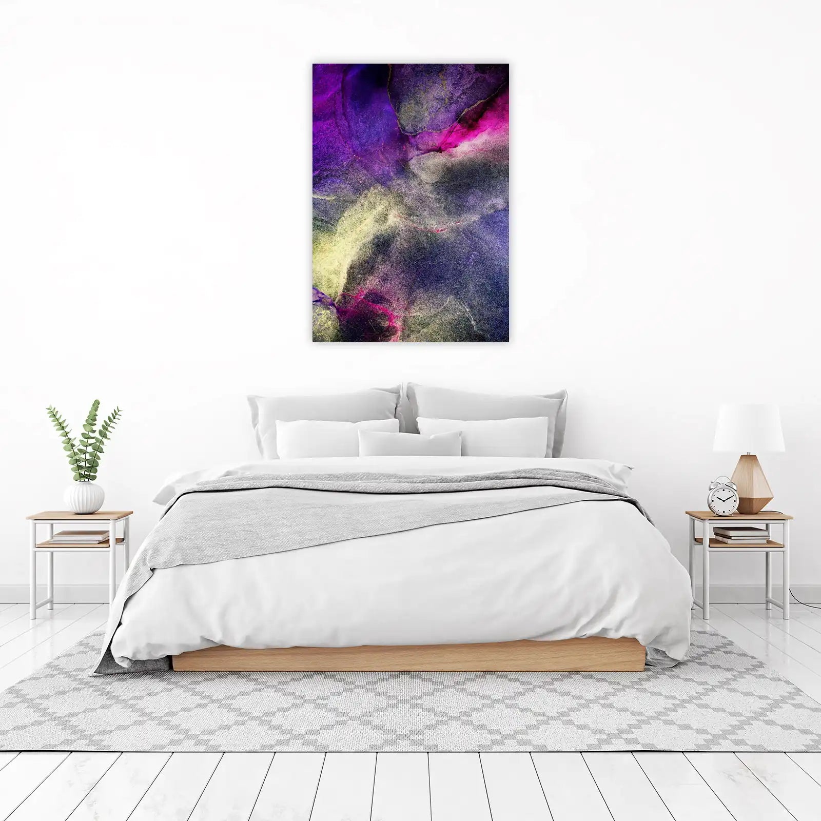 Midnight Nebula Abstract Wall Art
