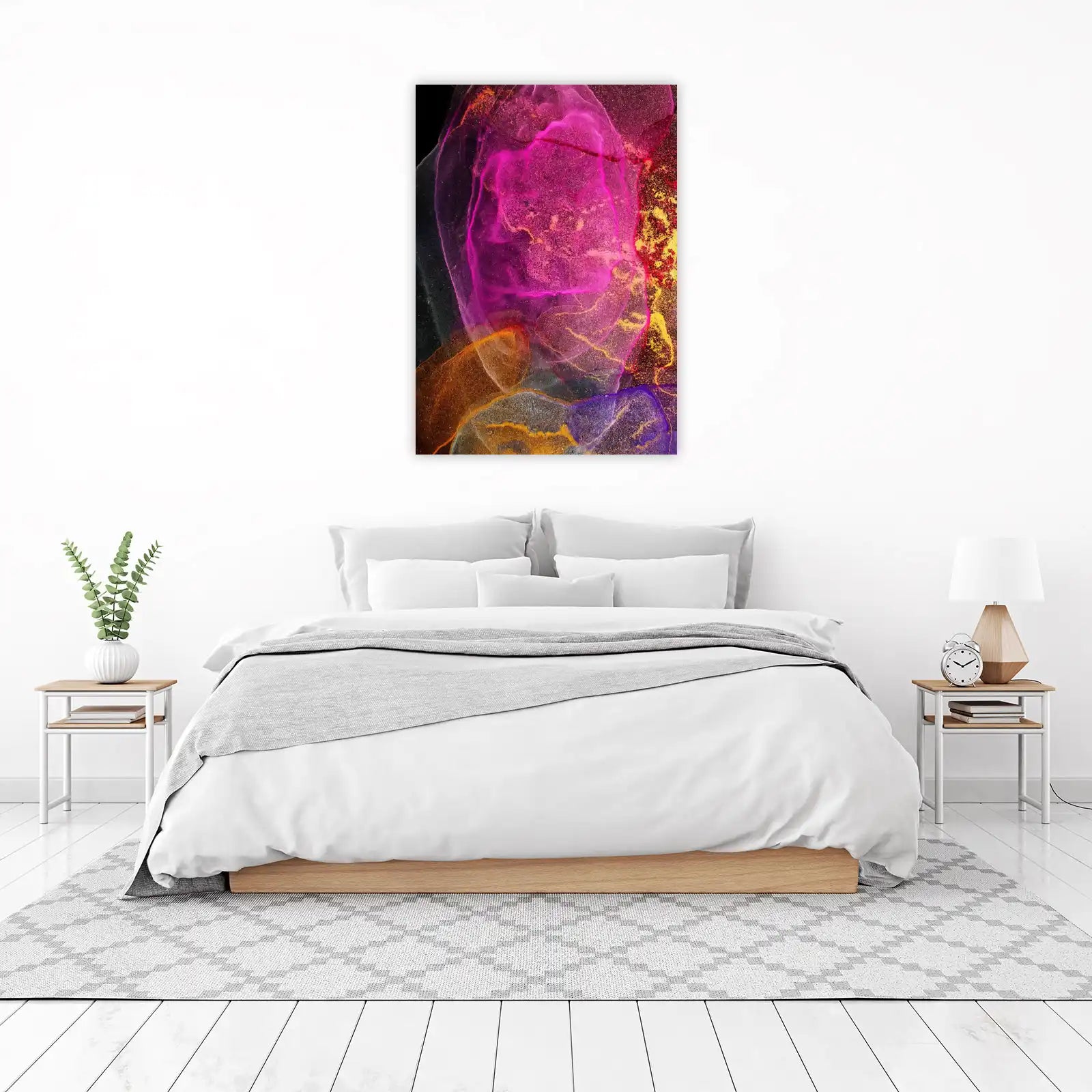 Vibrant Abstract Ink Art Wall Art