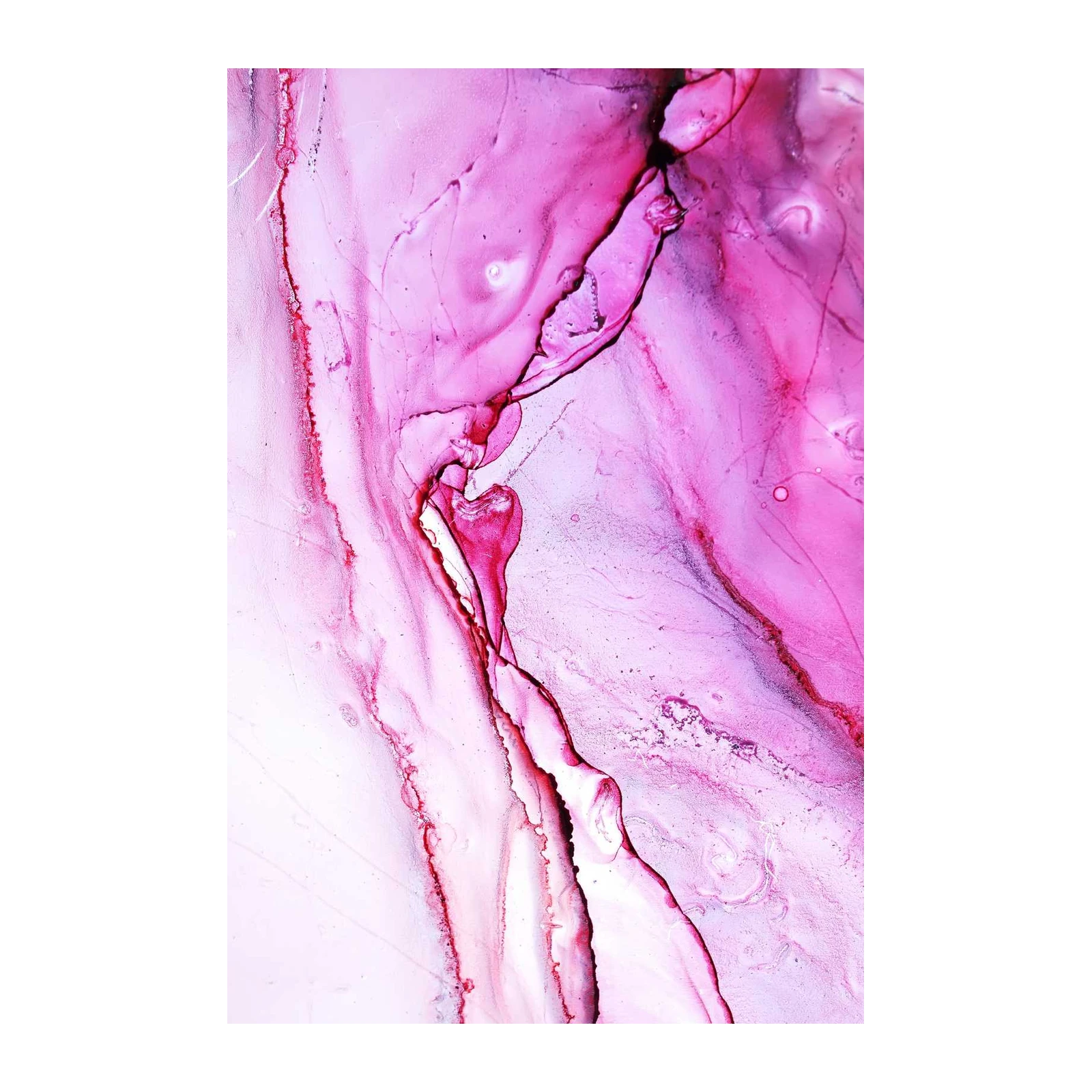 Abstract Pink Flow Wall Art