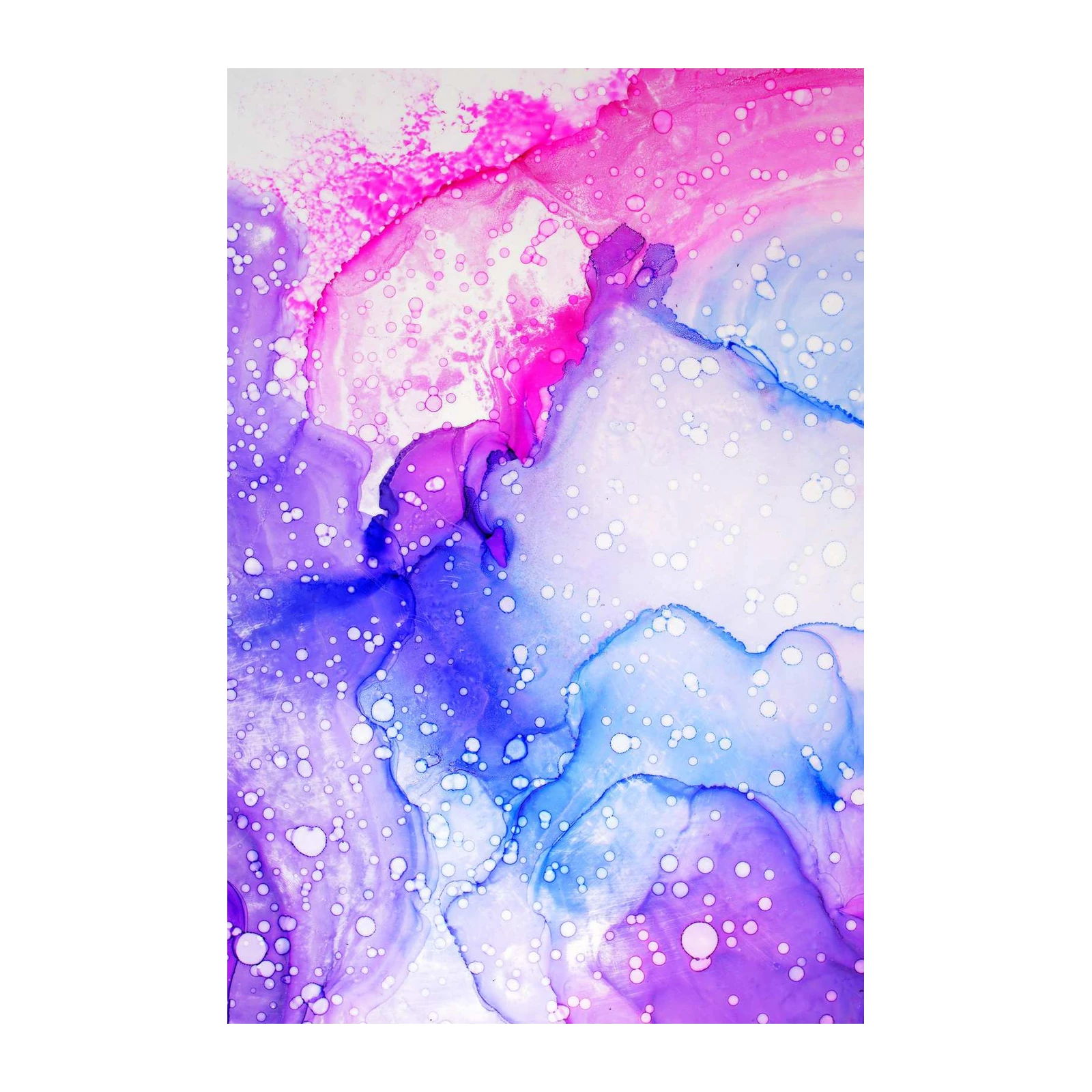 Vibrant Abstract Ink Flow Wall Art