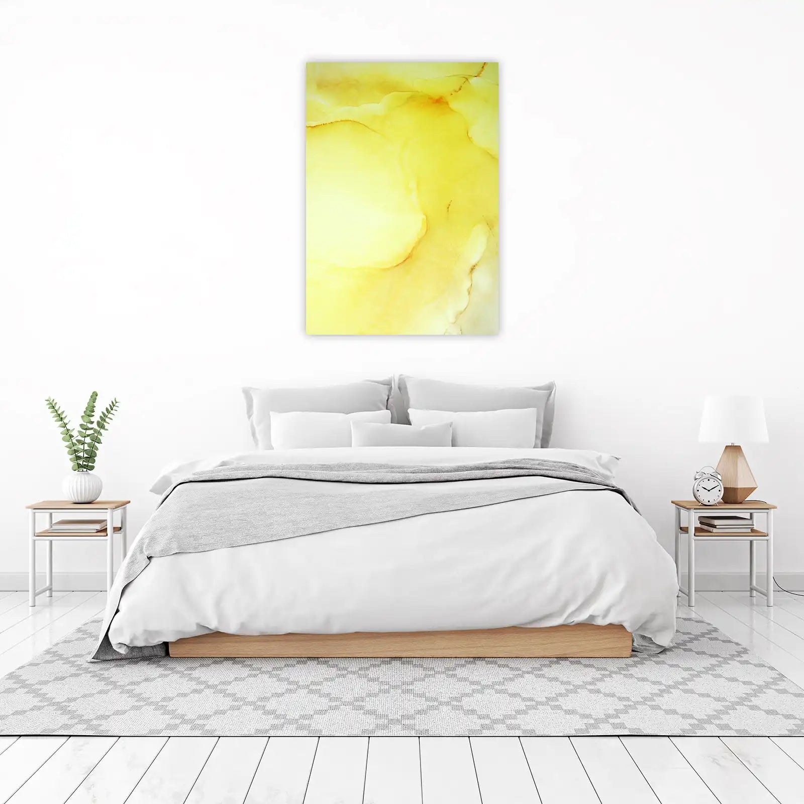 Abstract Yellow Flow Wall Art Wall Art