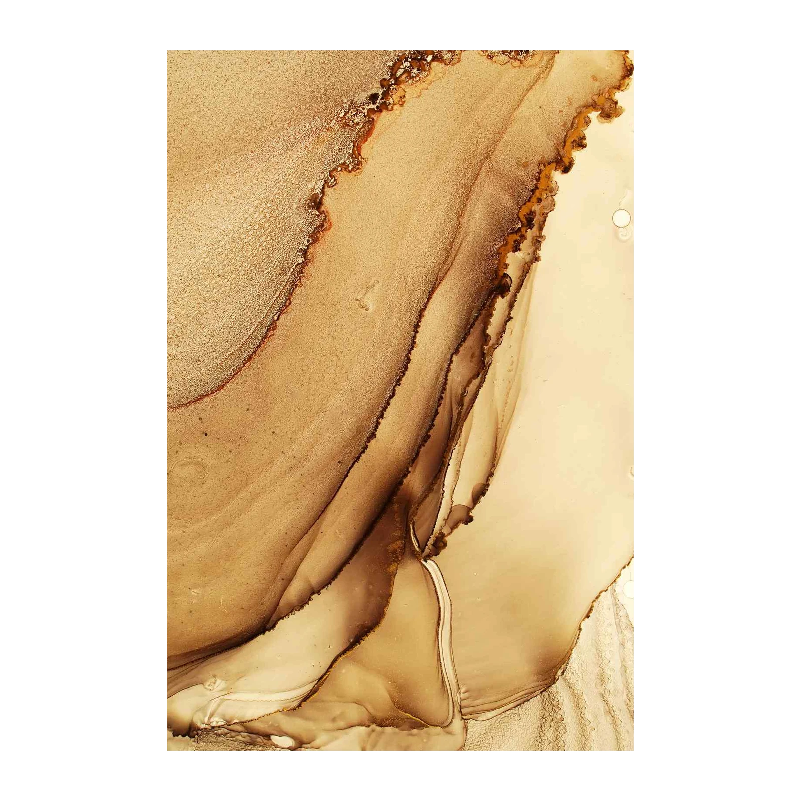 Abstract Earth Tones Fluid Art Wall Art