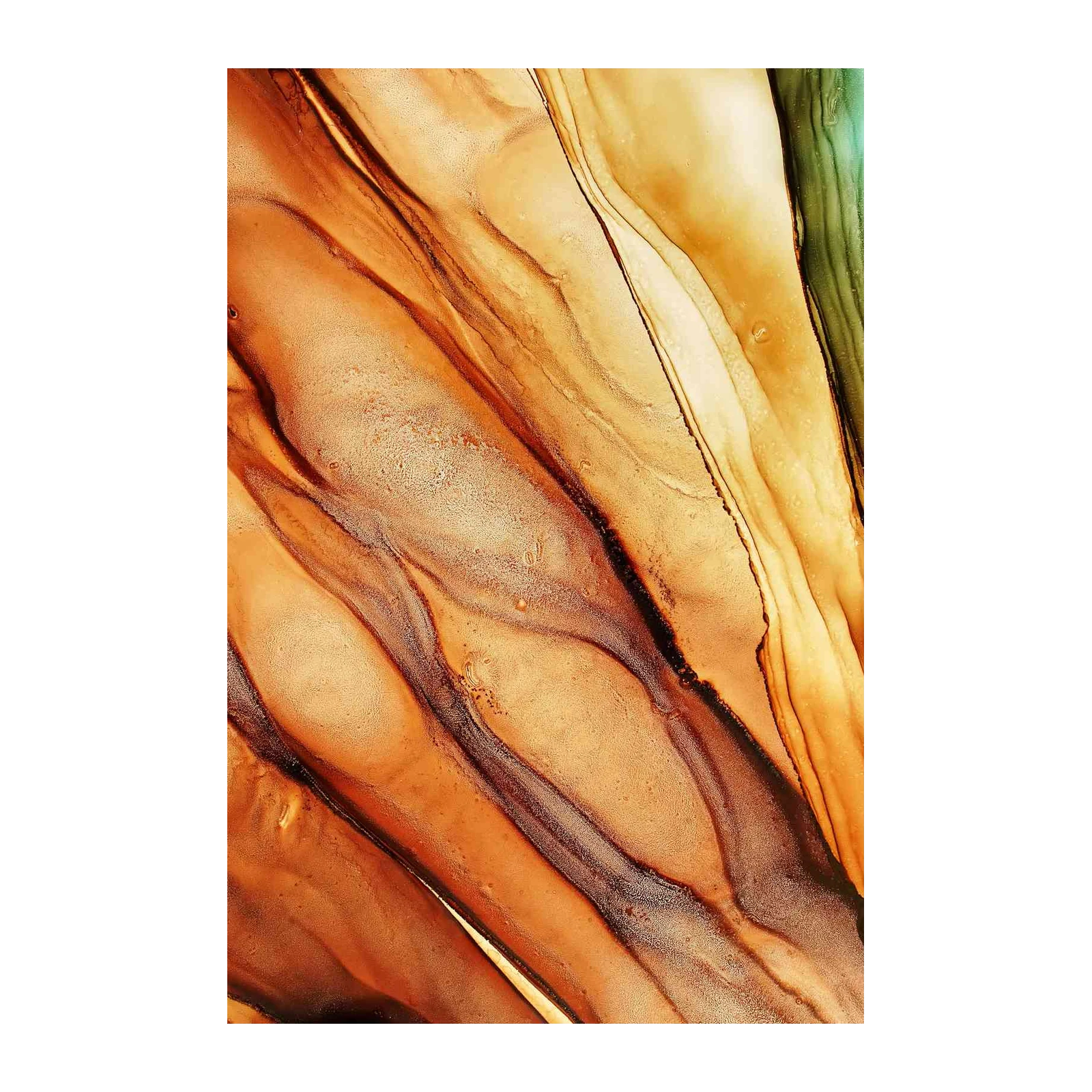 Abstract Earth Tones Flow Wall Art