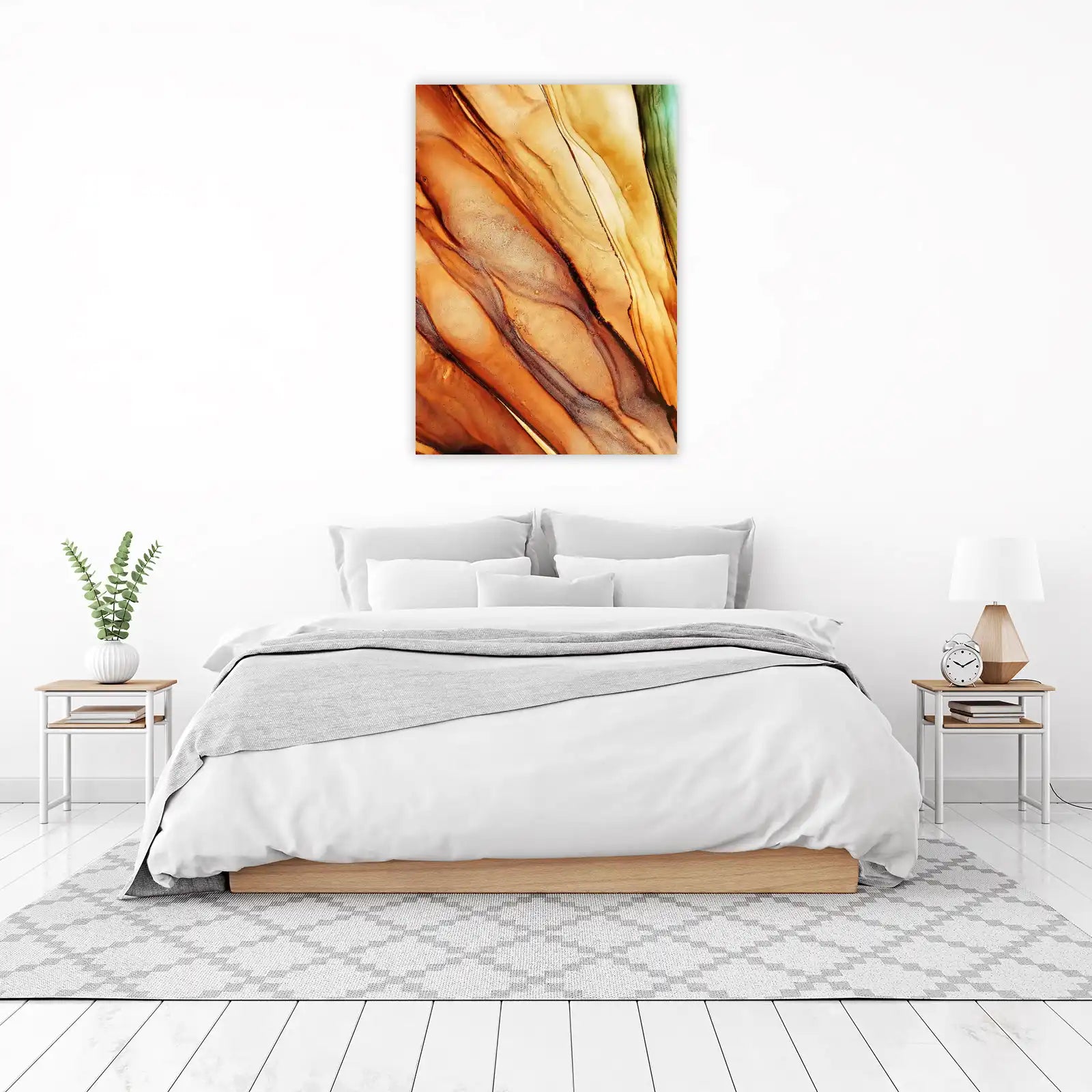 Abstract Earth Tones Flow Wall Art