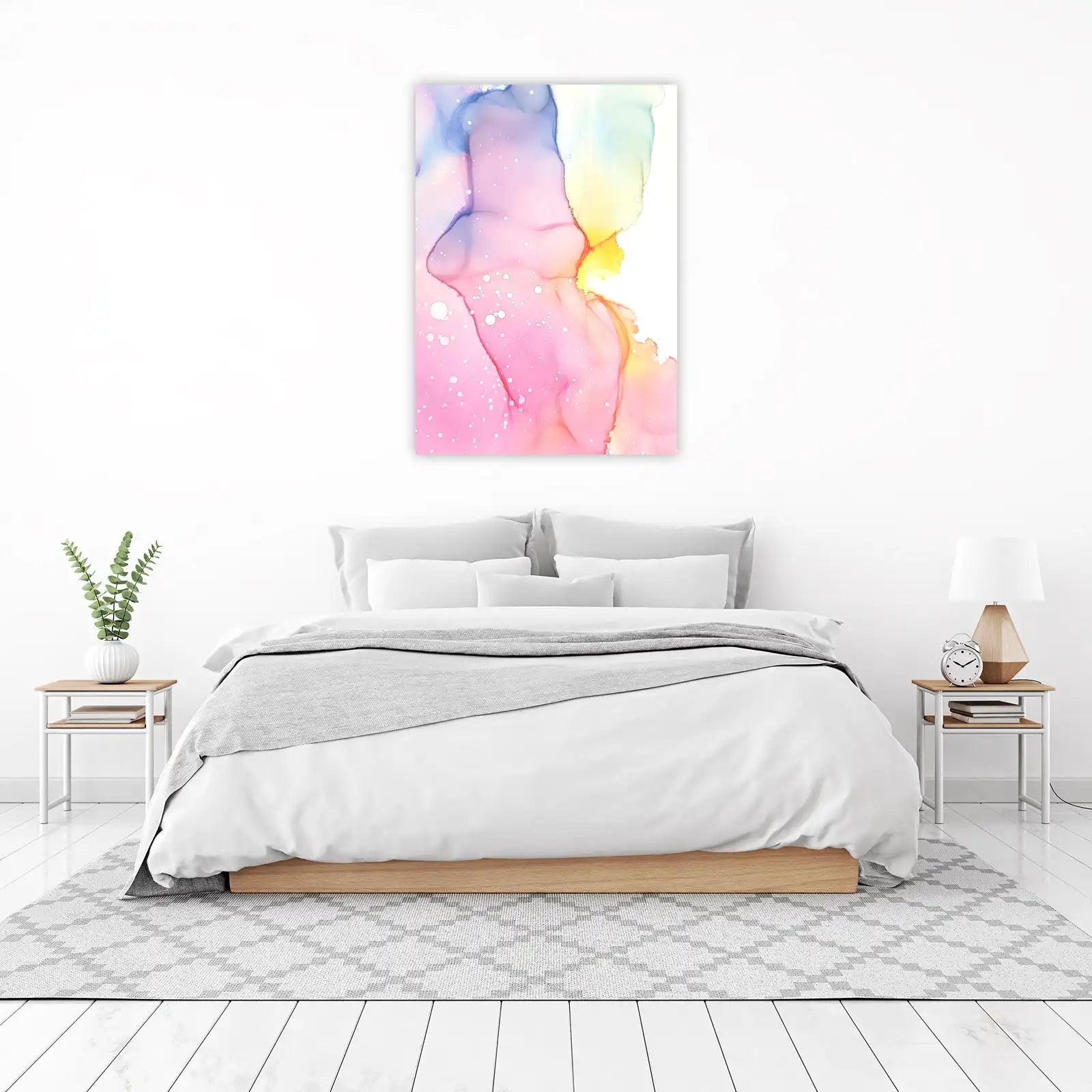 Pastel Dreamscape Ink Abstract Wall Art