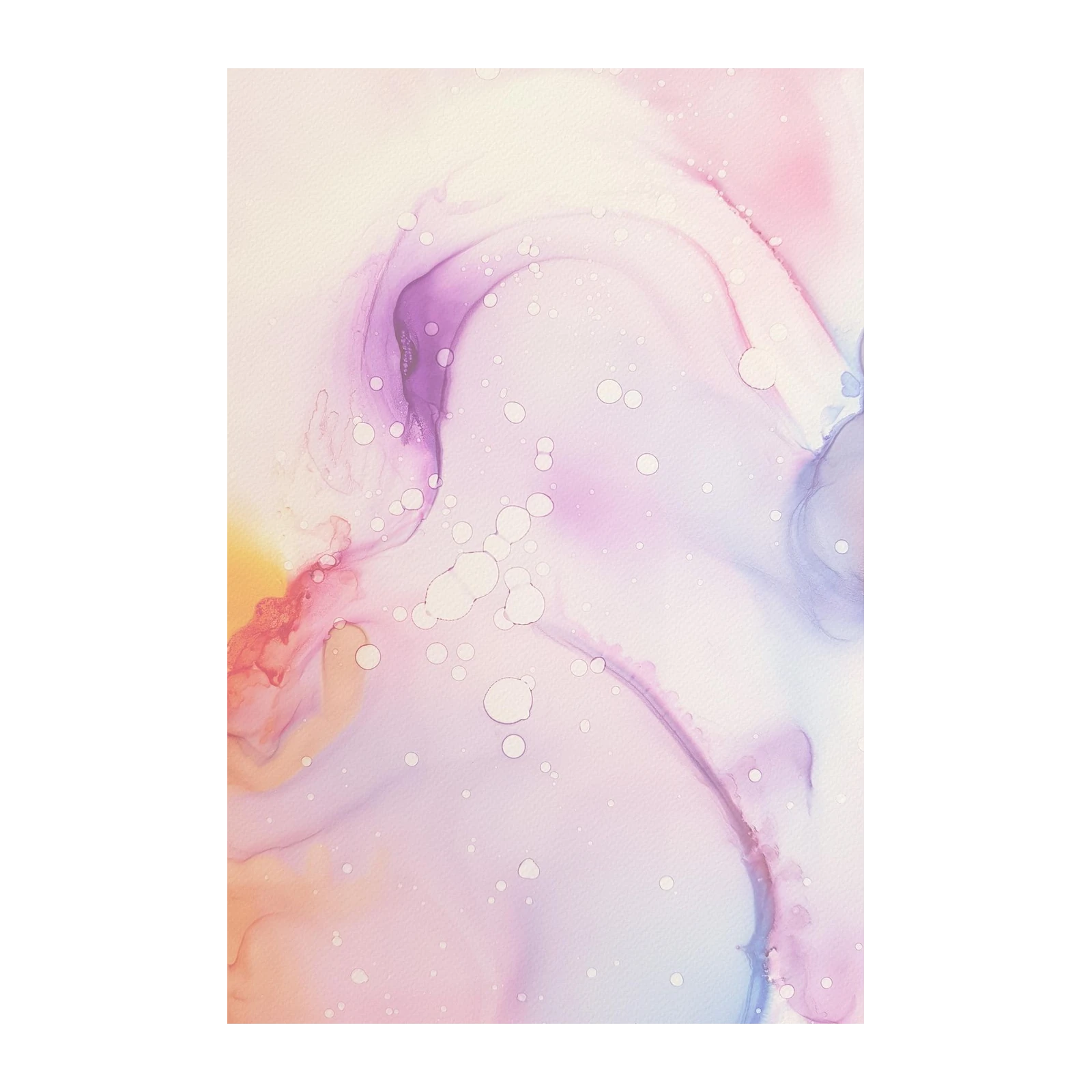 Dreamy Watercolor Swirls Wall Art