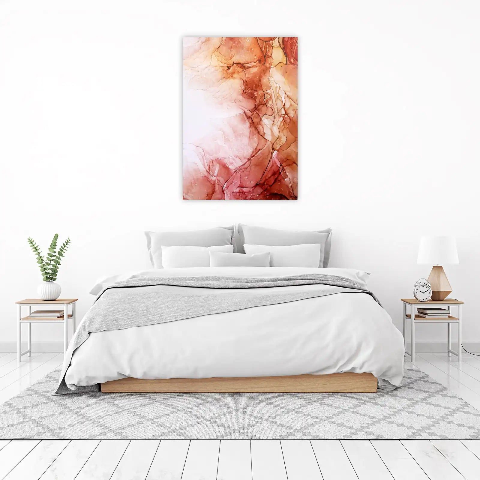 Ethereal Earth Tones Abstract Alcohol Ink Wall Art