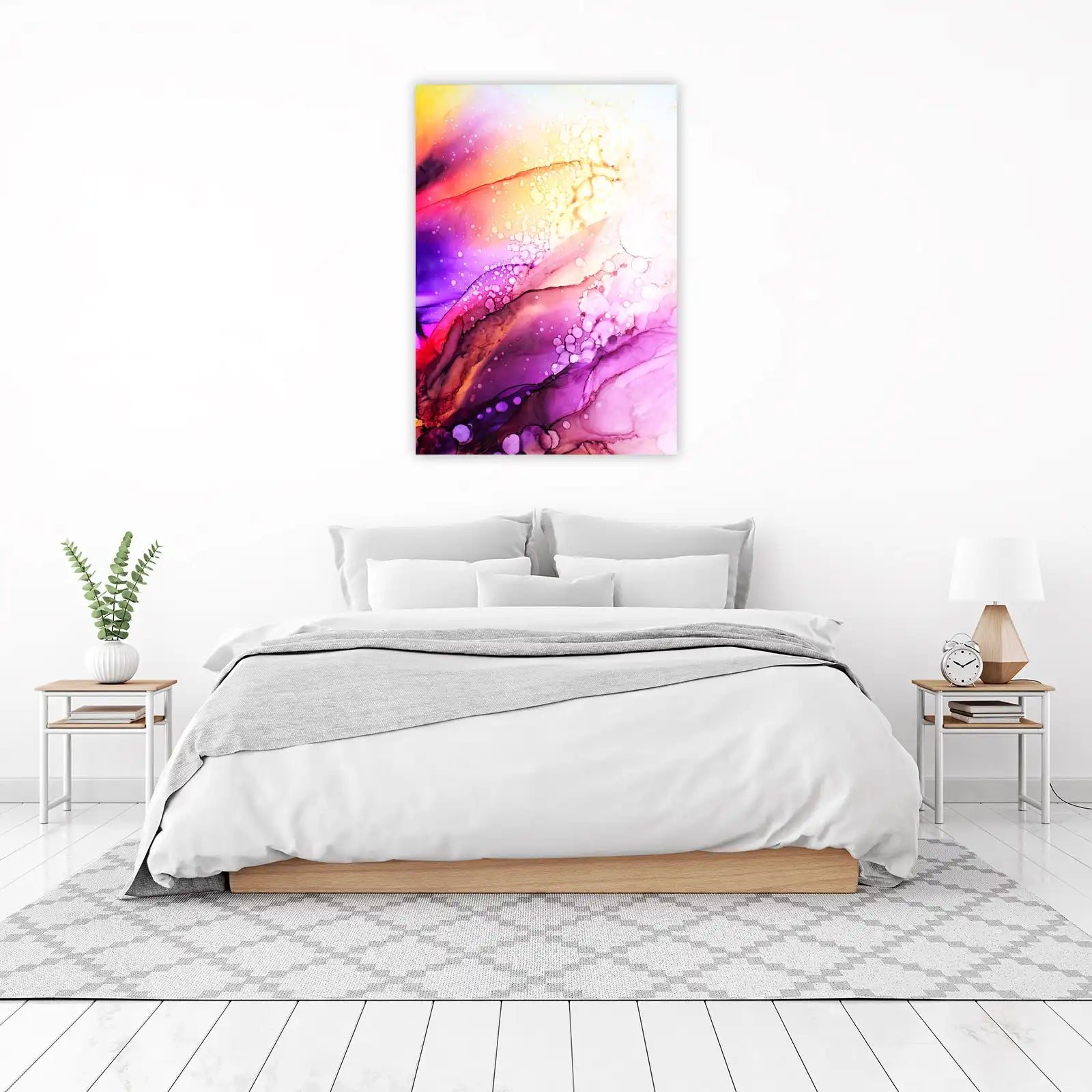 Vibrant Abstract Swirls Wall Art