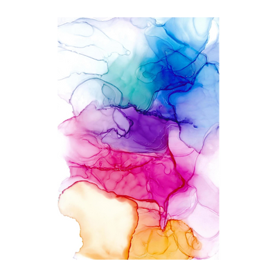 Vibrant Abstract Gradient Ink Wall Art