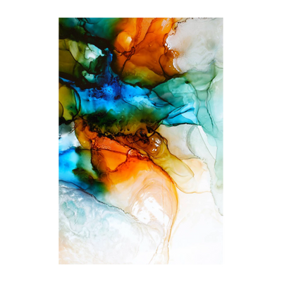 Vibrant Abstract Fluid Art Wall Art
