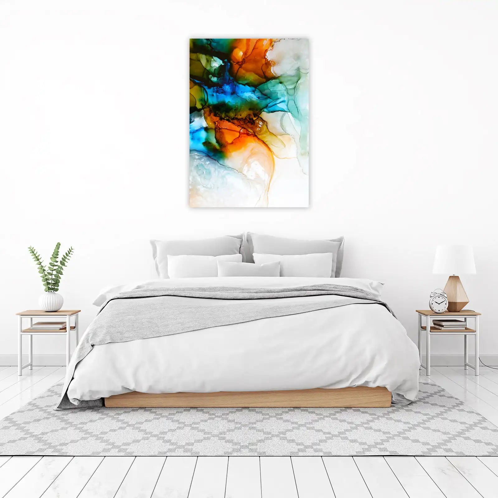 Vibrant Abstract Fluid Art Wall Art