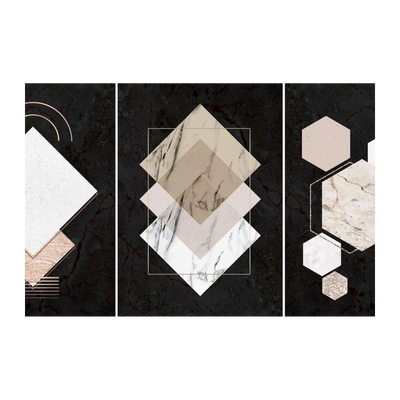 Modern Geometric Marble Wall Art Wall Art
