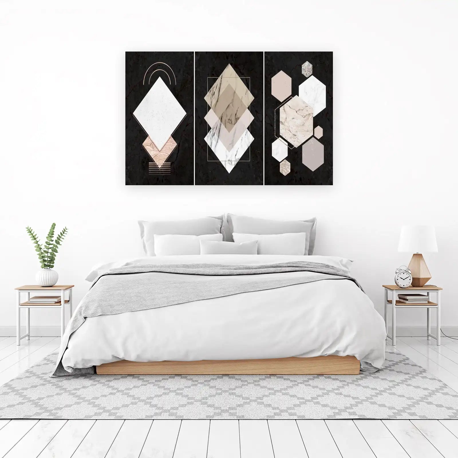 Modern Geometric Marble Wall Art Wall Art
