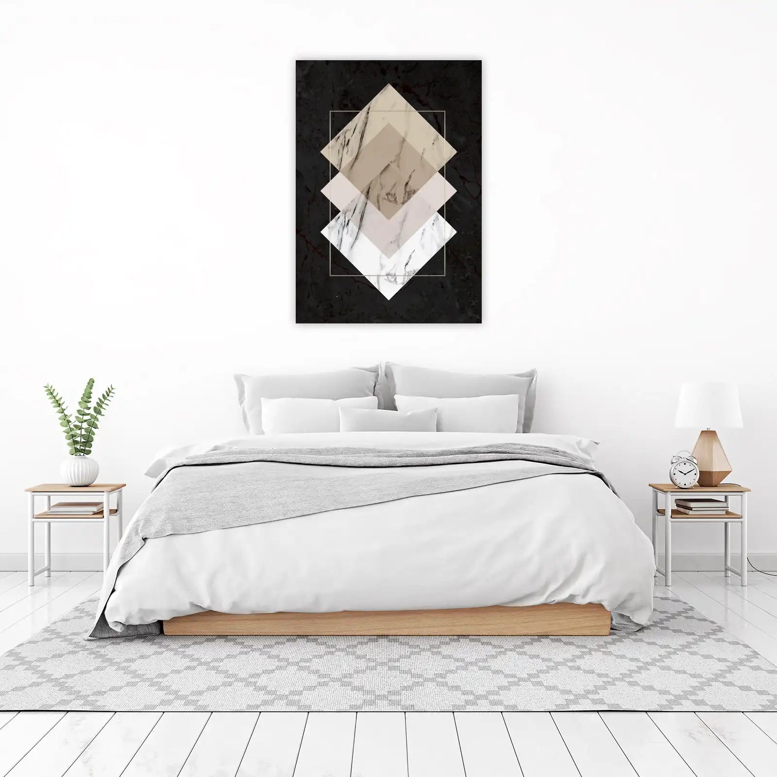 Geometric Marble Art Geometric Marble Wall Art